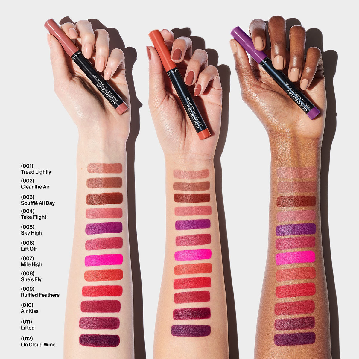 REVLON ColorStay Matte Lite Crayon Lipstick with Built-in Sharpener, Smudge-proof, Water-Resistant Non-Drying Lipcolor, 001 Tread Lightly, 0.049 oz Beauty & Personal Care REVLON