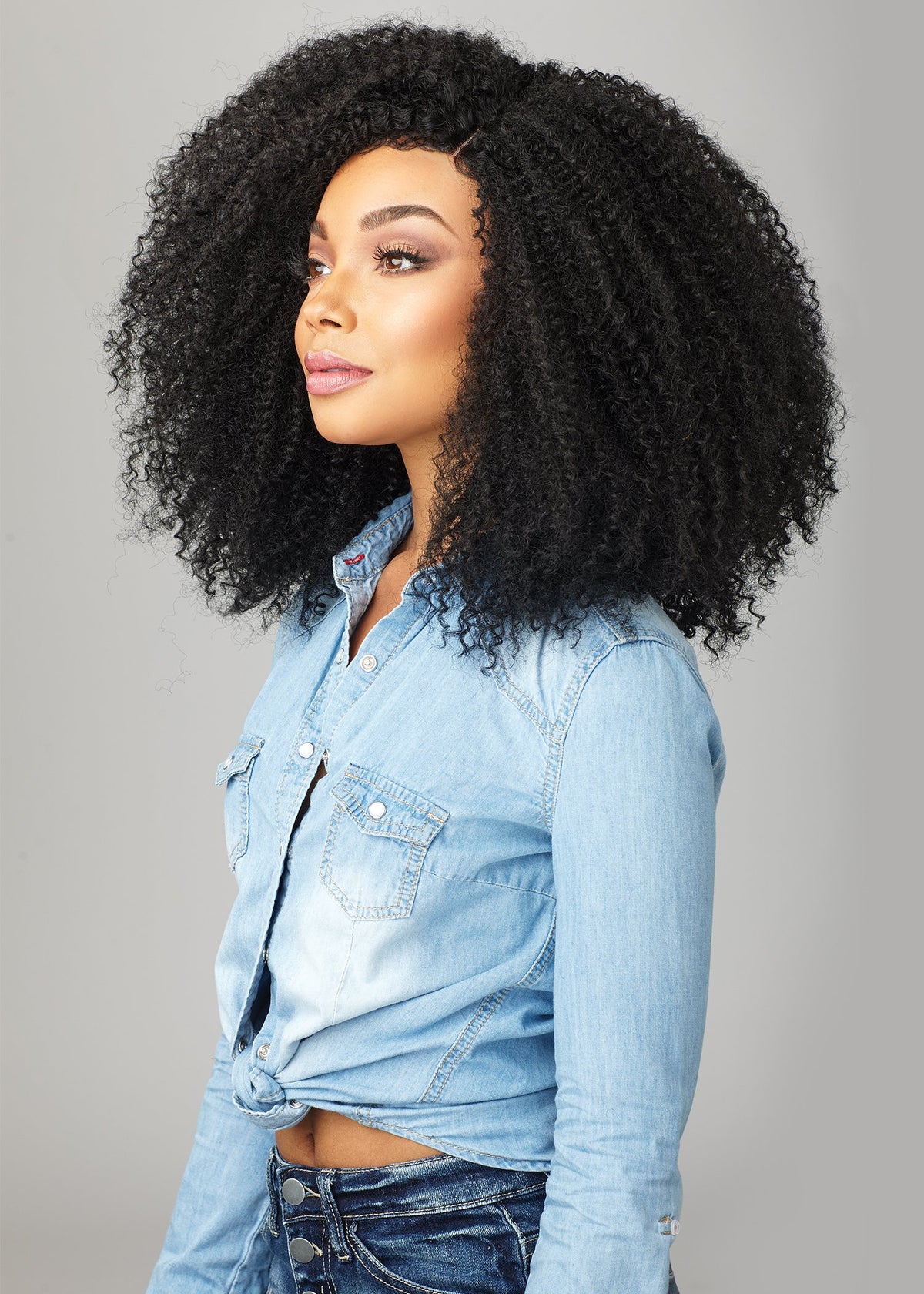 Sensationnel Curls Kinksandco LaceWig-The Game Changer, 1 JETBLACK