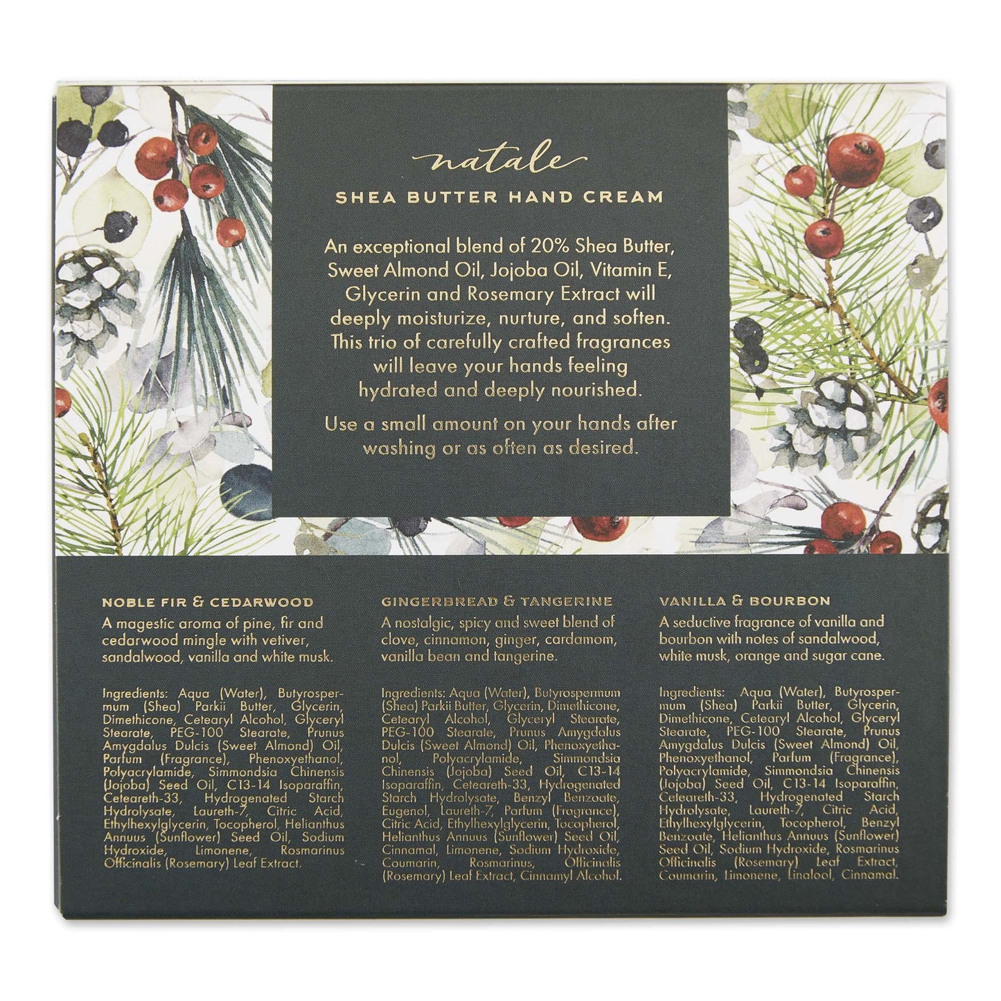 Via Mercato Natale Winter Woods Holiday Collection, Hand Cream Gift Set, Assorted Scents Beauty & Personal Care Via Mercato