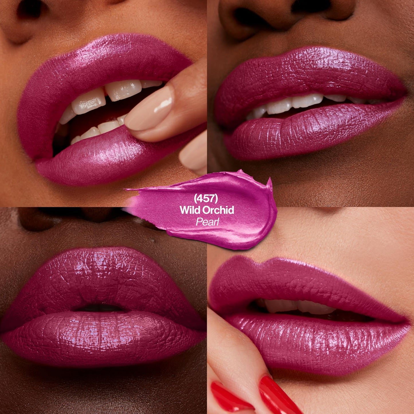 Revlon Super Lustrous Lipstick, Creamy Formula For Soft, Fuller-Looking Lips, Moisturized Feel, 457 Wild Orchid, 0.15 oz Beauty & Personal Care REVLON