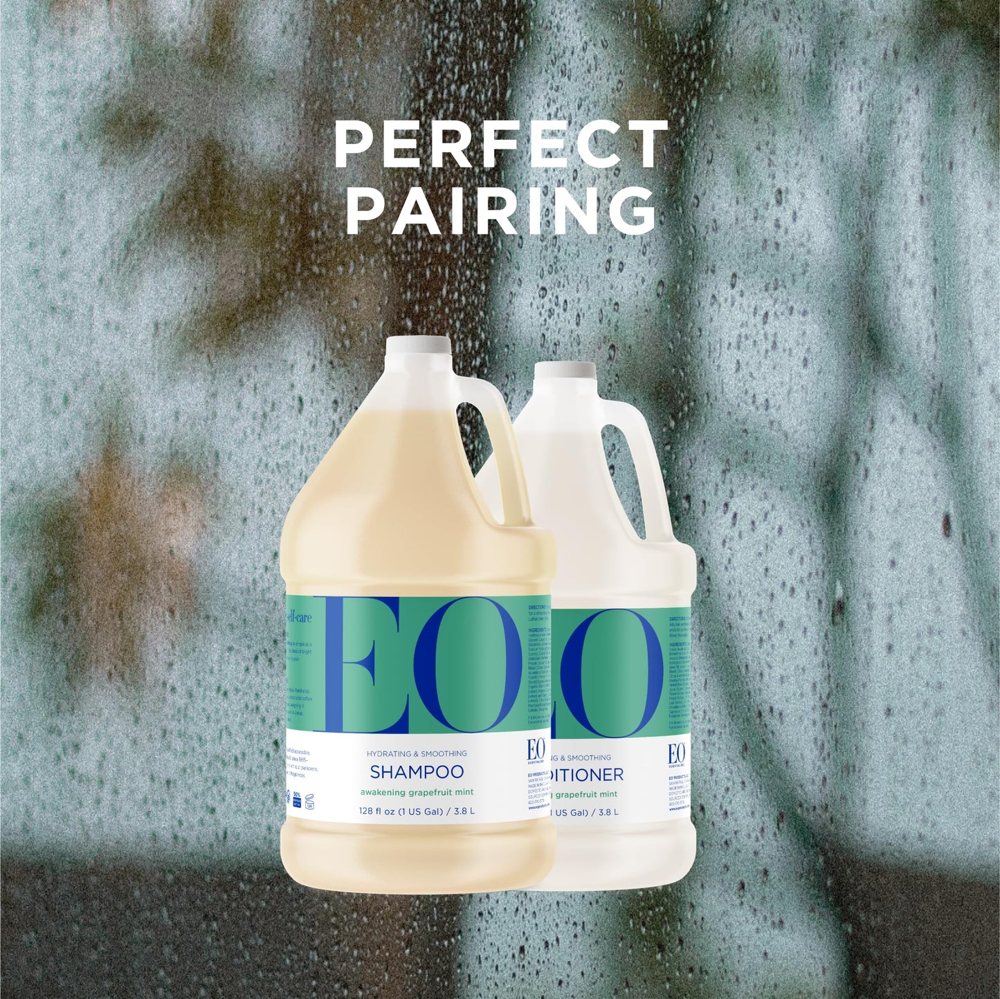 EO Shampoo and Conditioner Combo Pack, 16 Ounce Bottles (1 of Each), Grapefruit and Mint, Organic Plant Based, Hydrating & Smoothing For All Hair Beauty & Personal Care EO