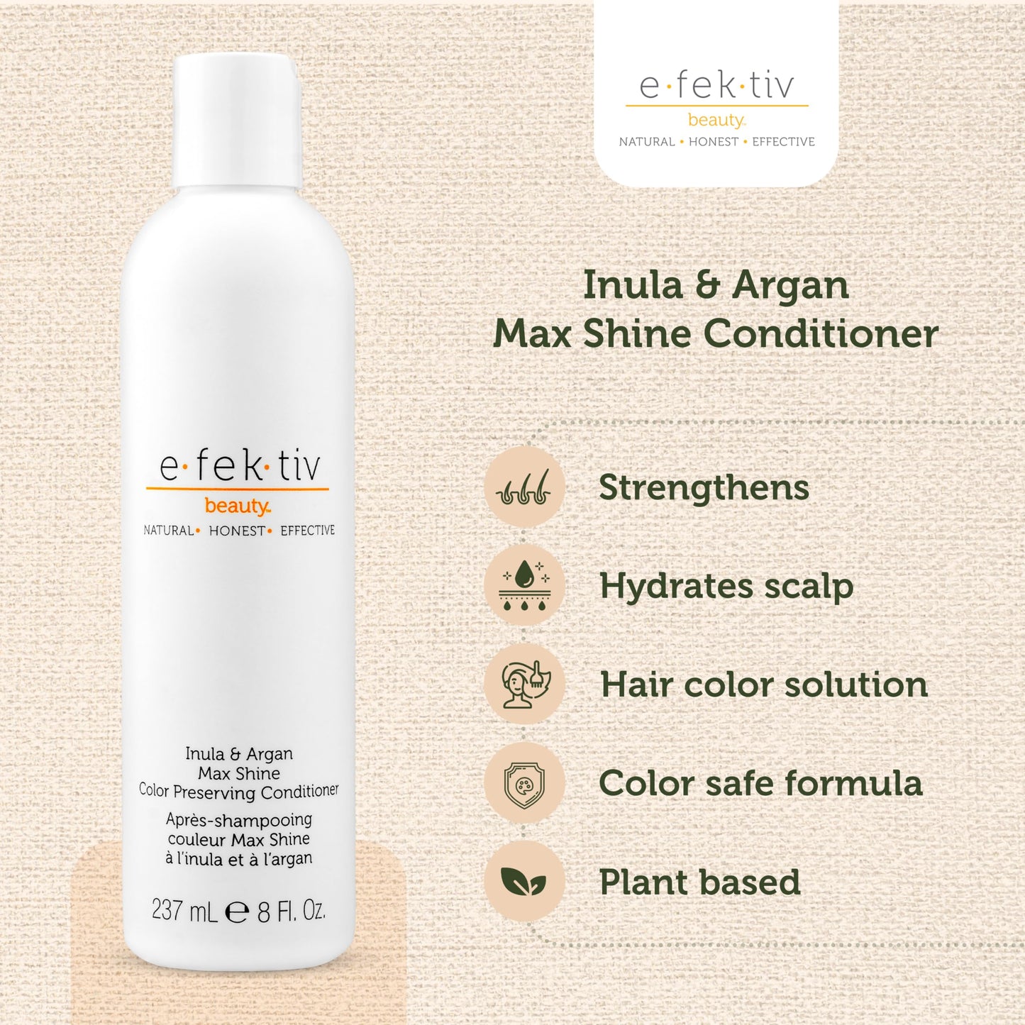 e.fek.tiv beauty Conditioner - Color Safe Conditioner for Men and Women - Color Depositing Conditioner - Deep Conditioner - Provides Moisture Repairs Beauty & Personal Care e.fek.tiv beauty