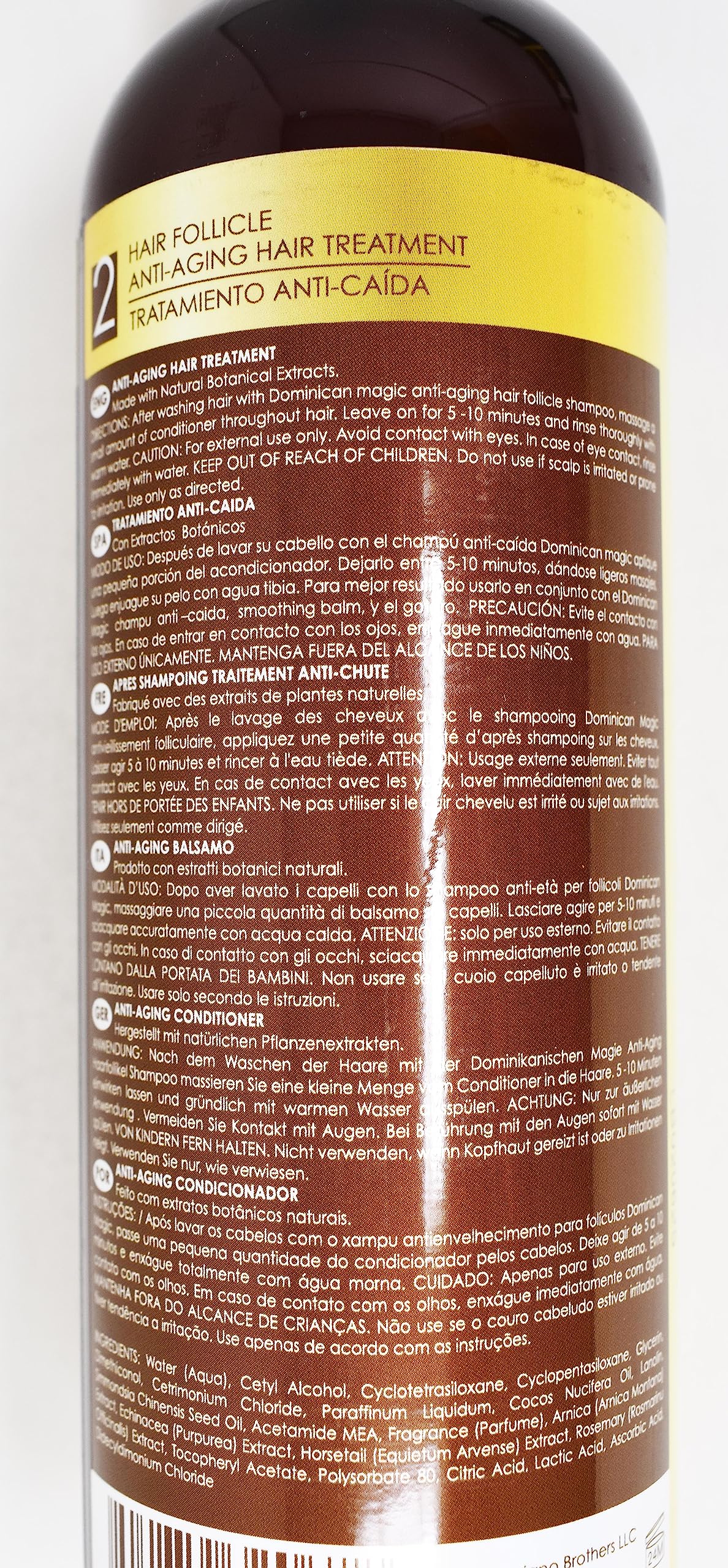 Dominican Magic Hair Follicle Anti-Aging Shampoo & Treatment 15.87oz Duo "Set" Beauty & Personal Care DOMINICAN MAGIC