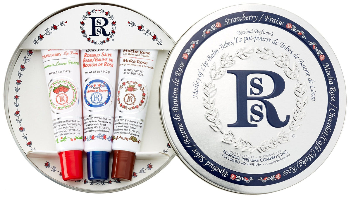 Rosebud Medley Of Lip Balm Tubes, 0.5 Ounce, 2.4 Count Beauty & Personal Care ROSEBUD PERFUME