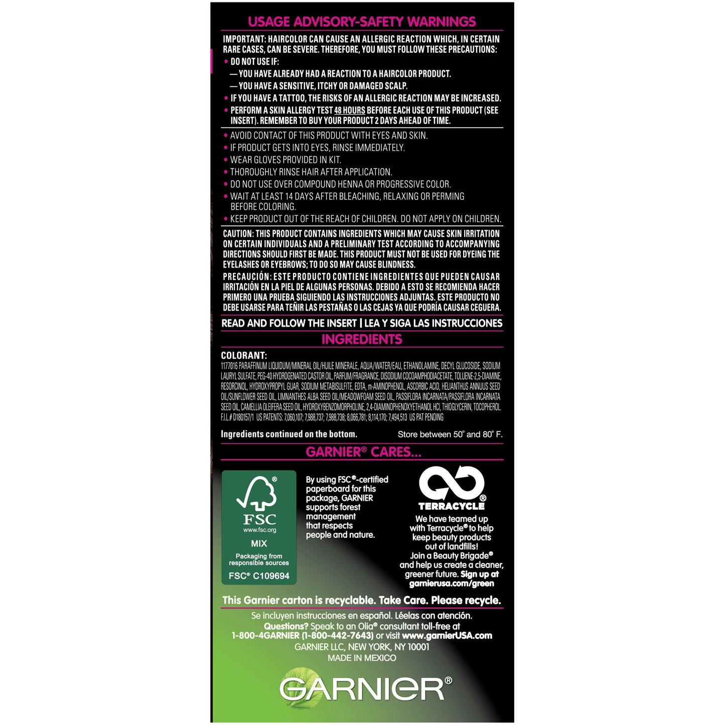 Garnier Olia Ammonia-Free Brilliant Color Oil-Rich Permanent Hair Color, 4.0 Dark Brown (1 Kit) Brown Hair Dye (Packaging May Vary) Beauty & Personal Care Garnier