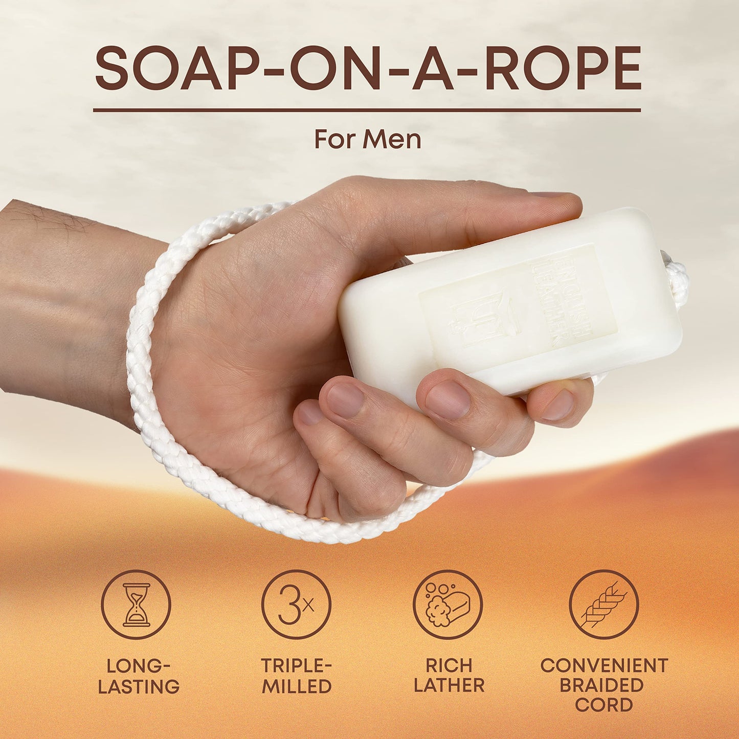 English Leather Fragrance Soap On A Rope for Men Beauty & Personal Care Dana