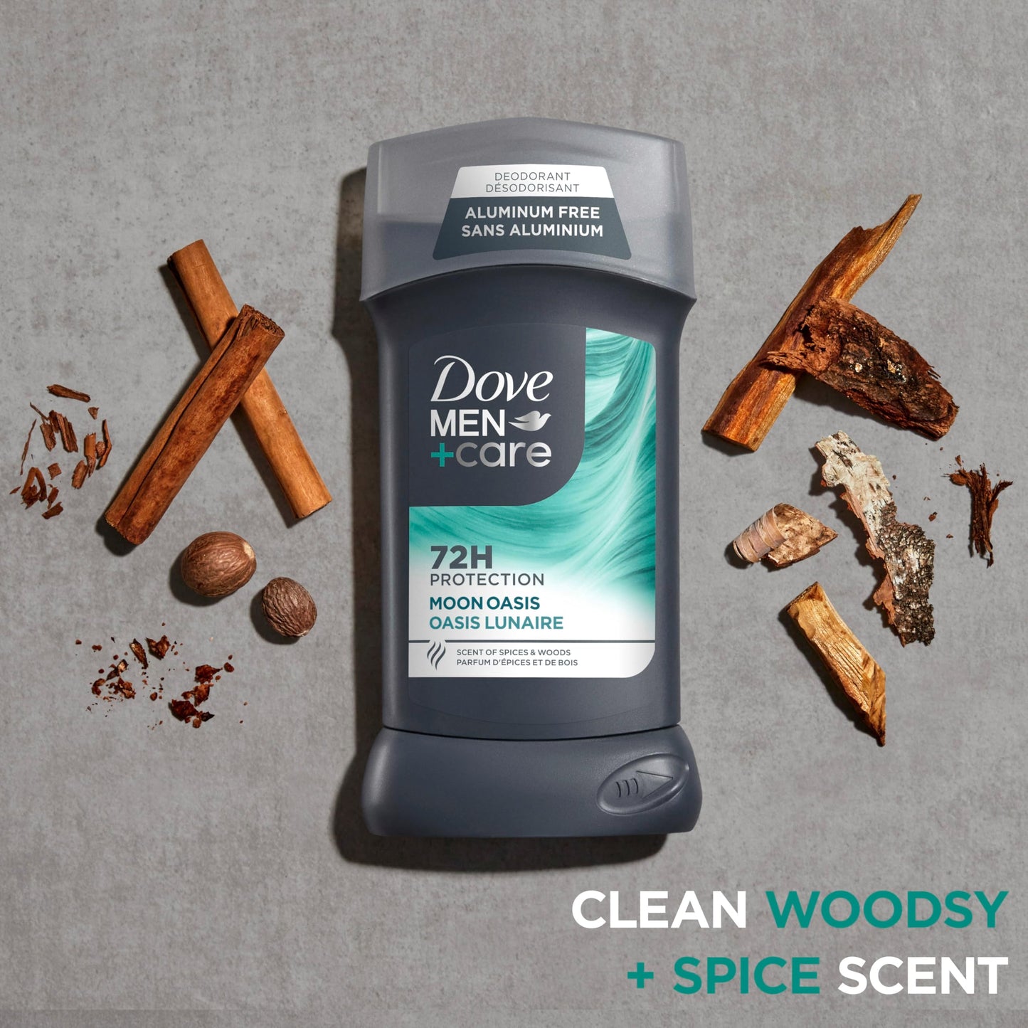 Dove Men+Care Aluminum-Free Deodorant Moon Oasis 4 Count for a Long-Lasting Scent, with 72H Odor Protection, 3.0 oz Beauty and Personal Care DOVE MEN + CARE