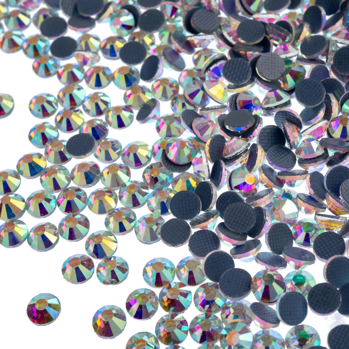 Crystal Lane DIY Flat Back Hotfix Rhinestones, ss16 (4mm), Crystal AB 1440pcs