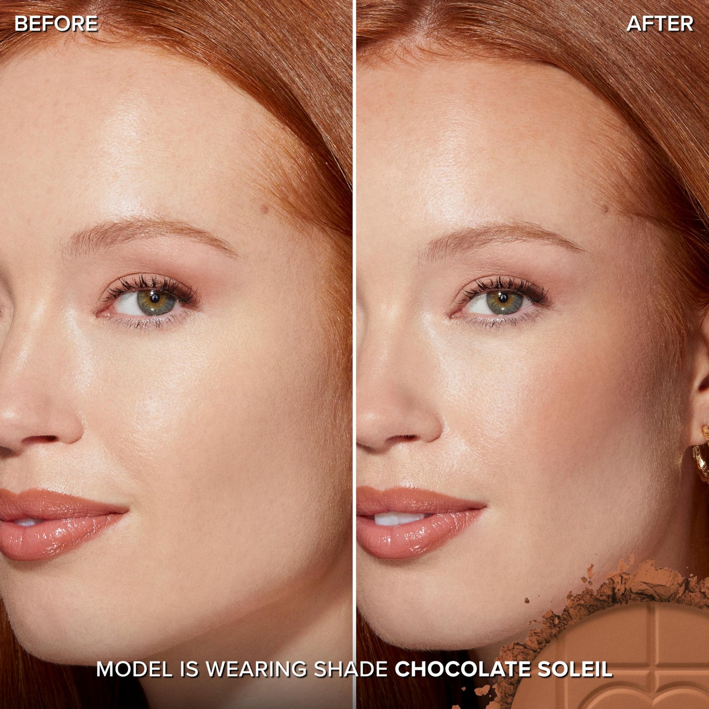 Too Faced Chocolate Soleil Matte Blurring Bronzer | Matte Bronzer Powder that Mimics Natural Skin for Blurred Sun-Kissed Effect, Chocolate Soleil Beauty & Personal Care Too Faced