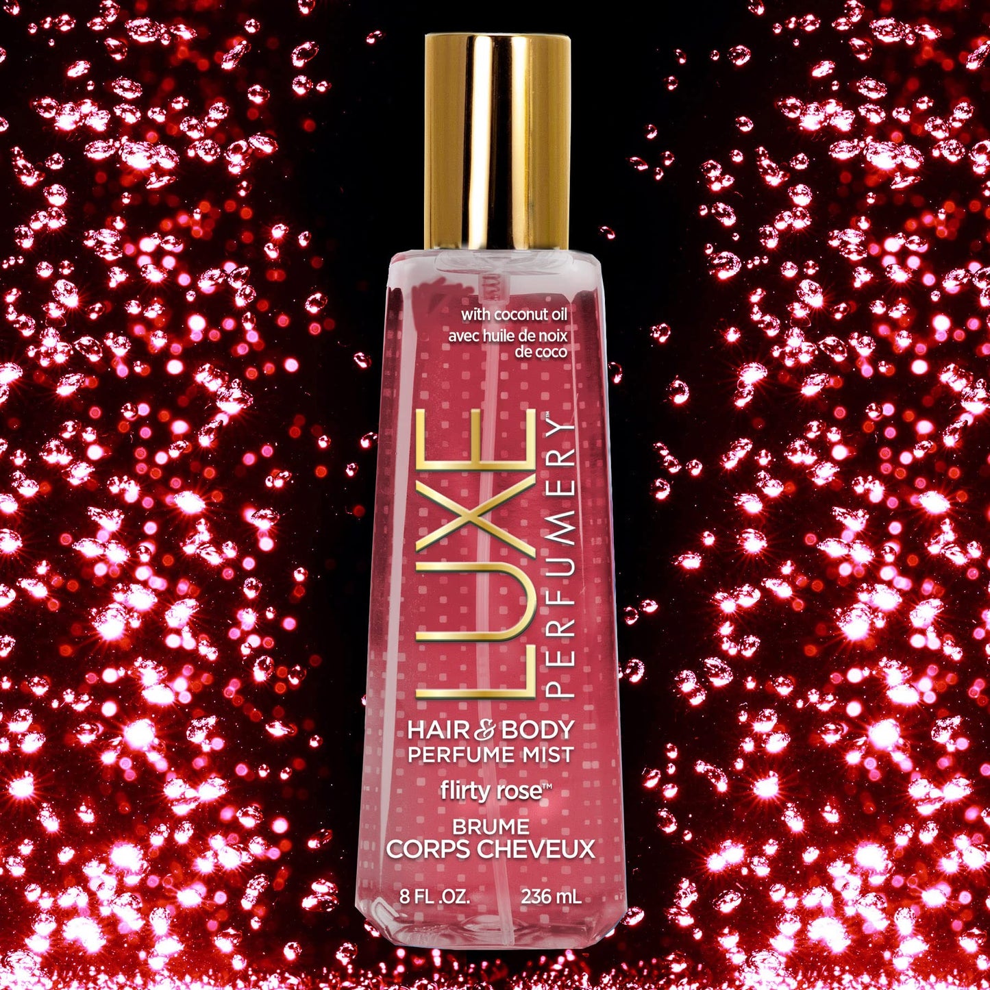 Luxe Perfumery Flirty Rose Hair & Body Perfume Mist, 236 mL Beauty & Personal Care Luxe Perfumery
