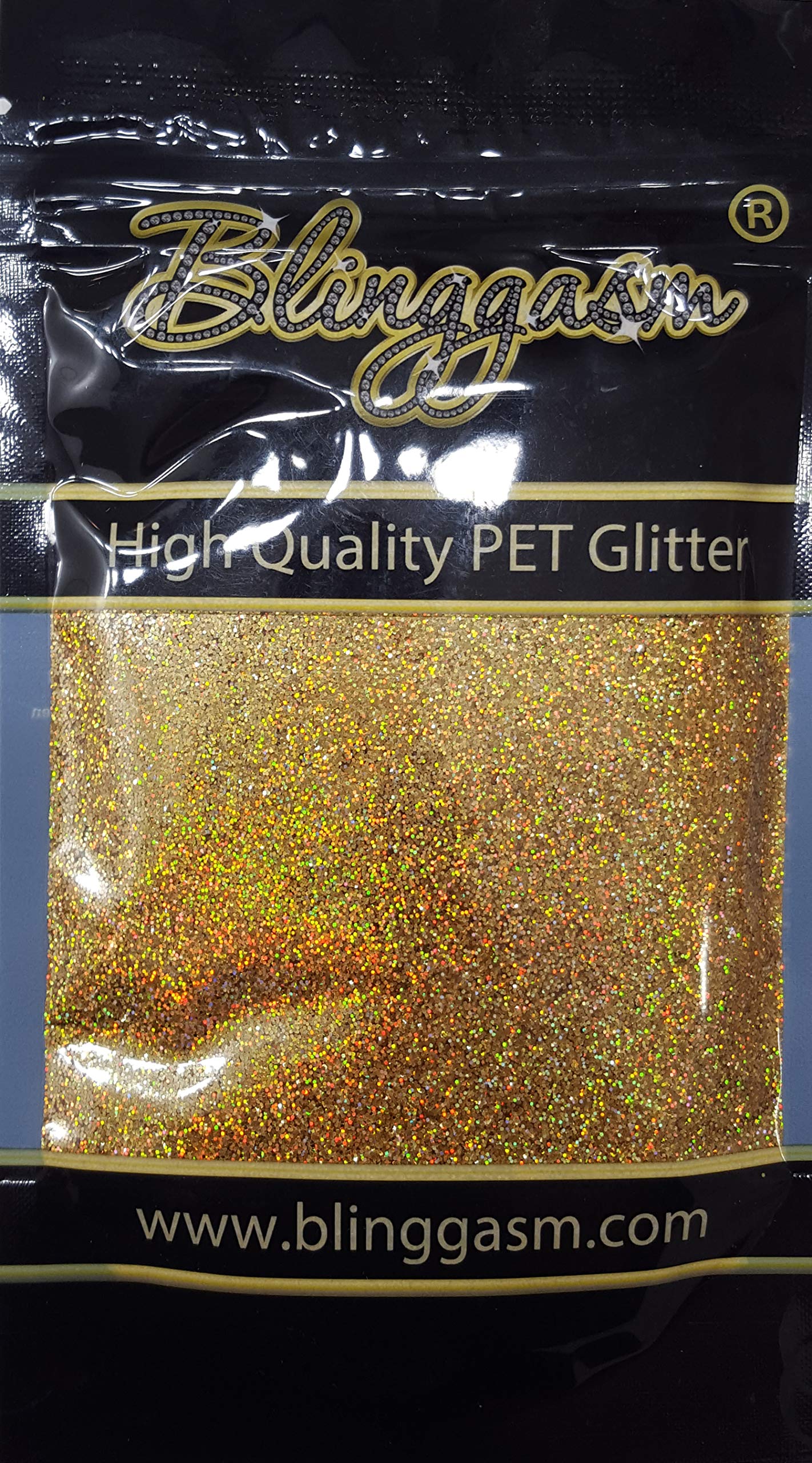 Blinggasm Premium Solvent Resistant Polyester Glitter 3.5 oz by Weight .008 or .015 Use for Tumblers Decoration Crafts Nails Cosmetics Body Paint Beauty & Personal Care Blinggasm