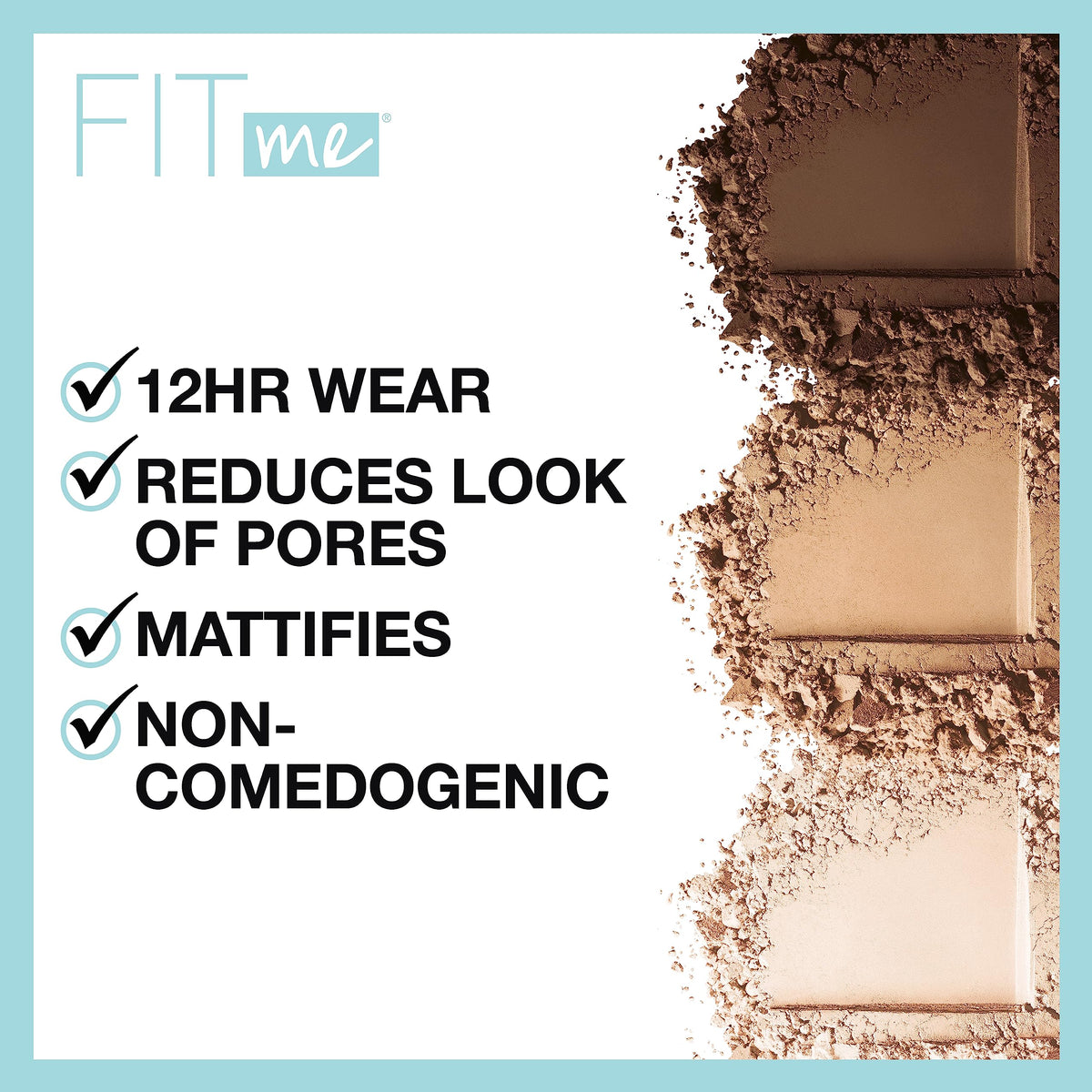 Maybelline New York Fit Me Matte Plus Pore Less Powder, Mocha, 0.29 Ounce