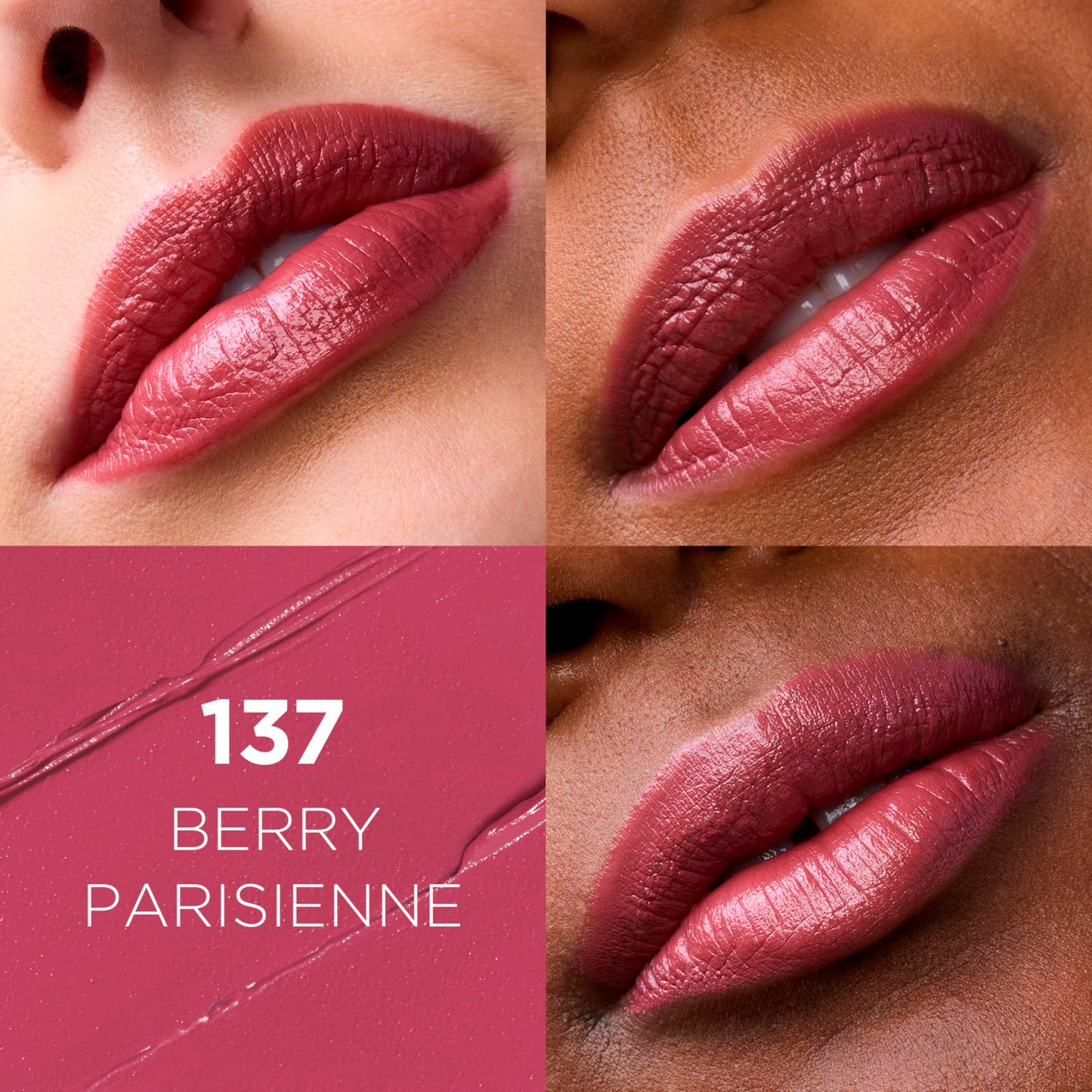 L'Oreal Paris Colour Riche Original Creamy, Hydrating Satin Lipstick with Argan Oil and Vitamin E, Berry Parisienne , 1 Count Beauty & Personal Care L'Oreal Paris