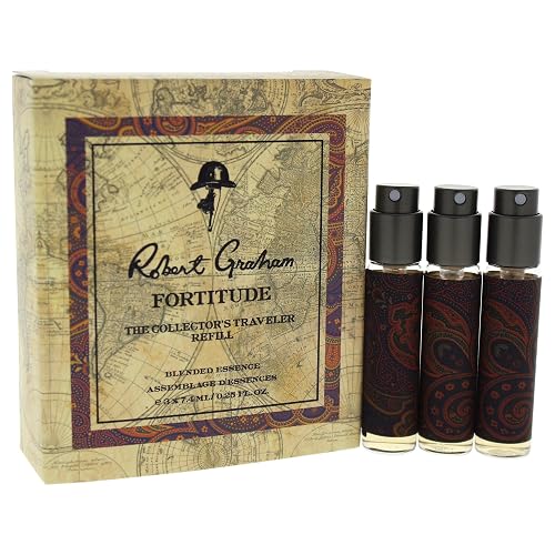 Robert Graham The Collectors Traveler Refill Fortitude Eau de Cologne Spray for Unisex, 3 Count Beauty & Personal Care Robert Graham