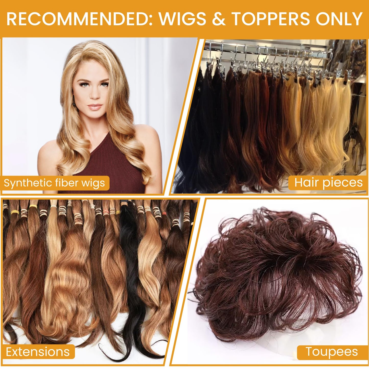 Medium Hold Hair Spray for Synthetic Wigs, Hairpieces, and Extensions - 8 fl oz Beauty & Personal Care Hair u wear