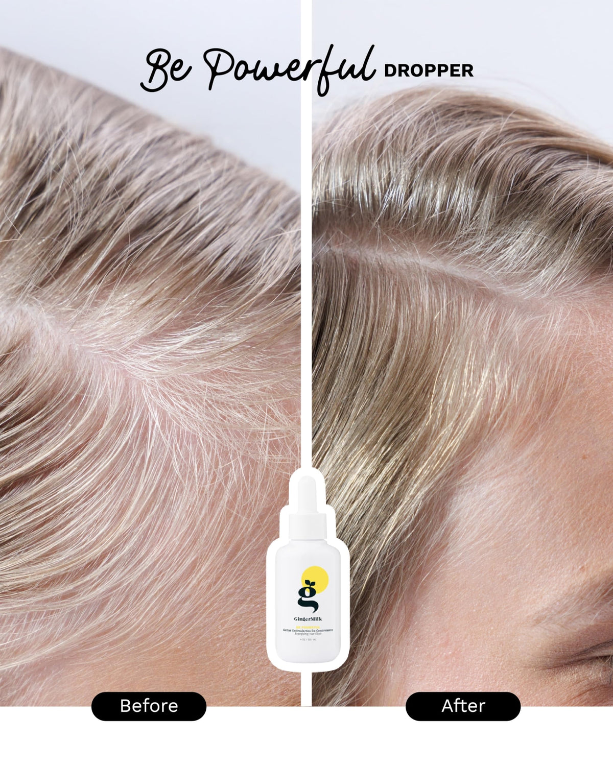 Ginger Milk Hair Growth Serum with Ginger Root and Biotin, 2 fl oz