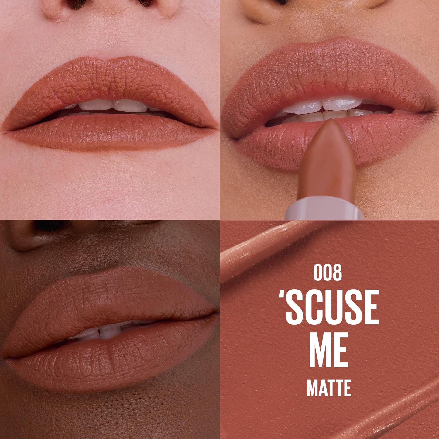 Maybelline Serum Lipstick, Hydrating Lip Makeup with 8HRs of Lip Plumping Moisture with Hyaluronic Acid + Oil Blend, 'Scuse Me (Midtone Caramel Brown Beauty & Personal Care MAYBELLINE