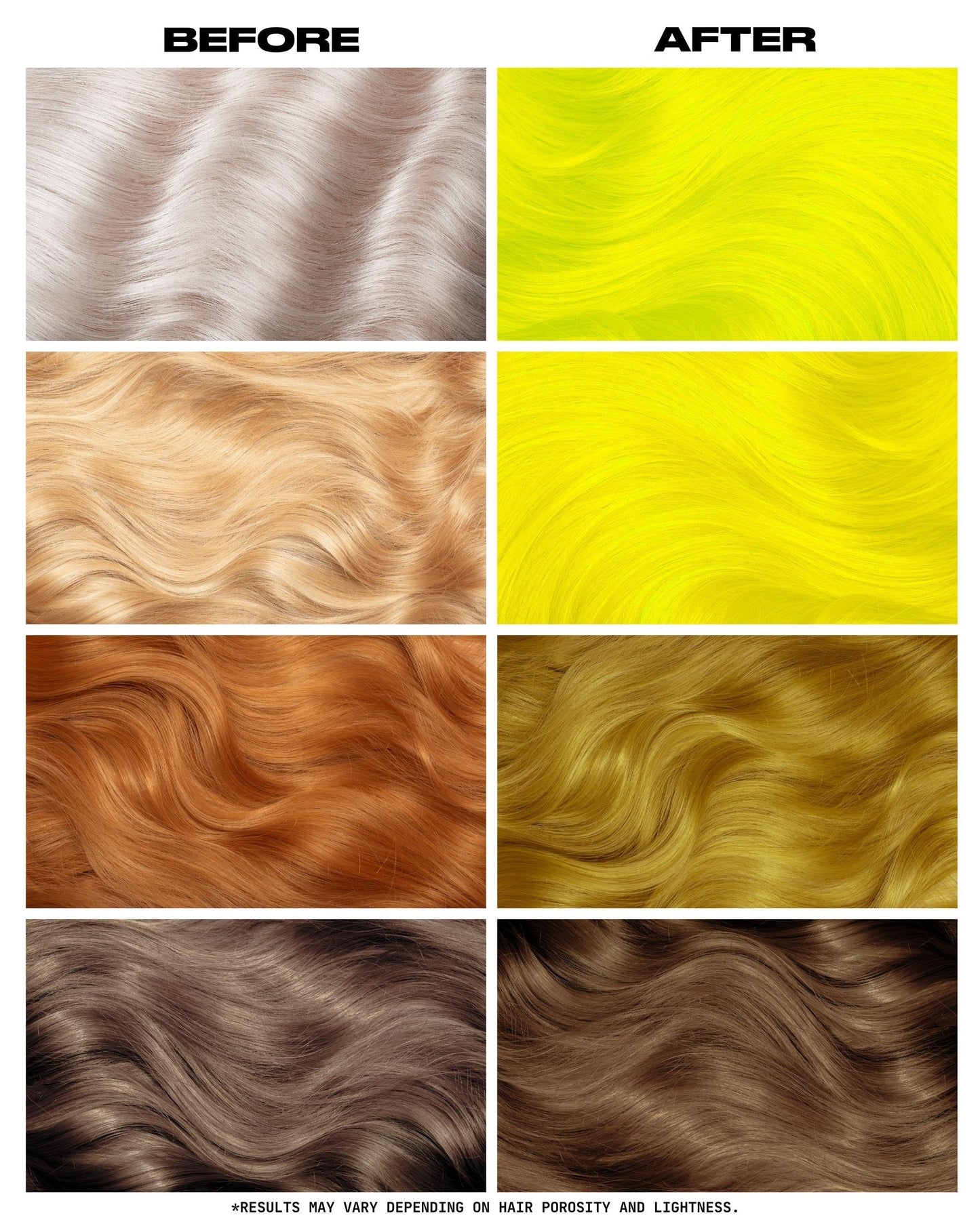 Lunar Tides Semi-Permanent Hair Color (43 colors) (Neon Lemon, 4 fl. oz.) Beauty & Personal Care Lunar Tides