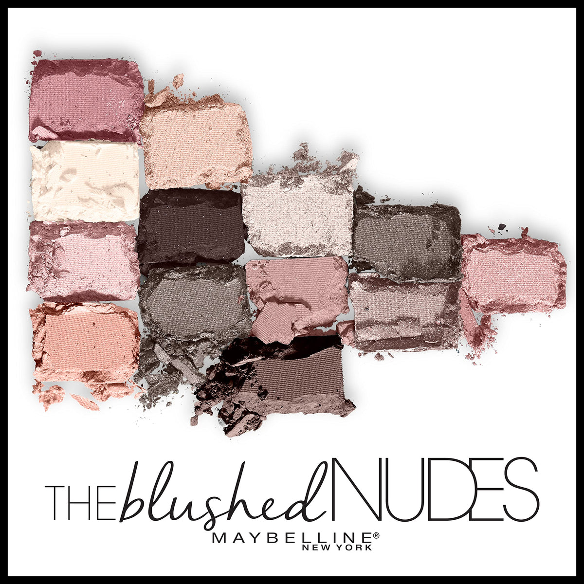 Maybelline The Blushed Nudes Eyeshadow Palette Makeup, 12 Pigmented Matte & Shimmer Shades, Blendable Powder, 1 Count Beauty & Personal Care MAYBELLINE