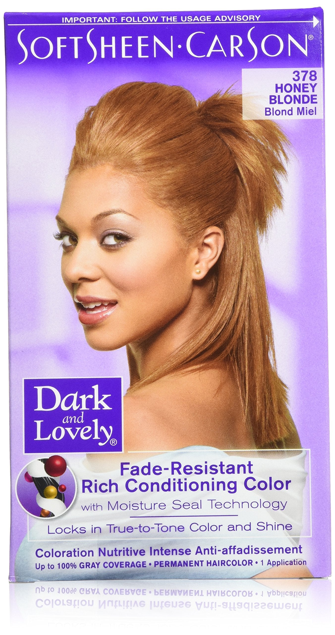 SoftSheen-Carson Long-Lasting True-to-Tone Colour, Permanent, Honey Blonde 378 (Pack of 3) Beauty & Personal Care SoftSheen