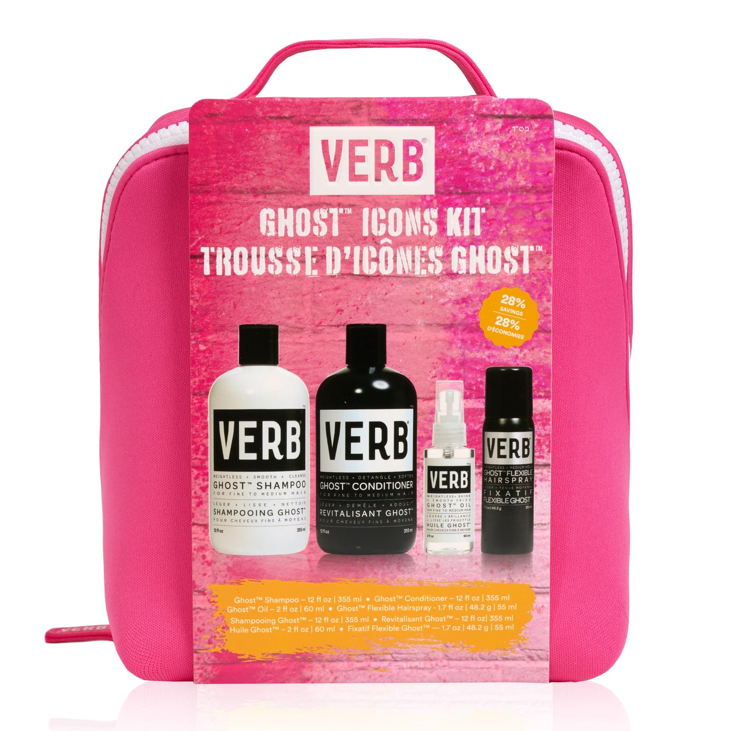 VERB Ghost Icons Kit, 4 pc - for Smooth + Shiny Hair - Gentle Citrus + Sweet Violet Scent Beauty & Personal Care VERB