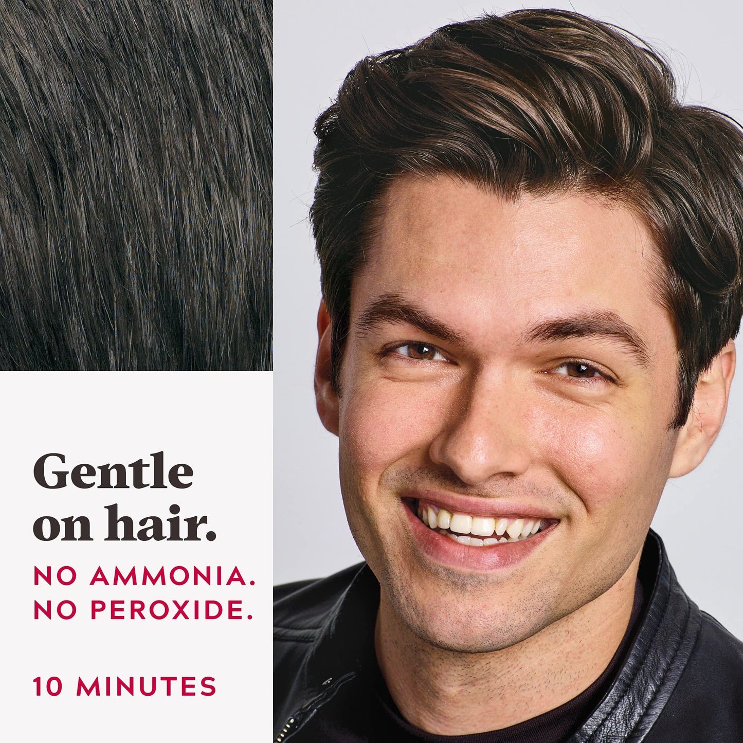 Just For Men Easy Comb-In Color Mens Hair Dye, Easy No Mix Application with Comb Applicator - Dark Brown, A-45, Pack of 3 Beauty & Personal Care Just for Men