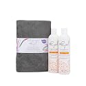 Curly Girl Shampoo, Conditioner & Anti Frizz Microfiber Towel Set (Powder Grey) Beauty & Personal Care Curly Girl