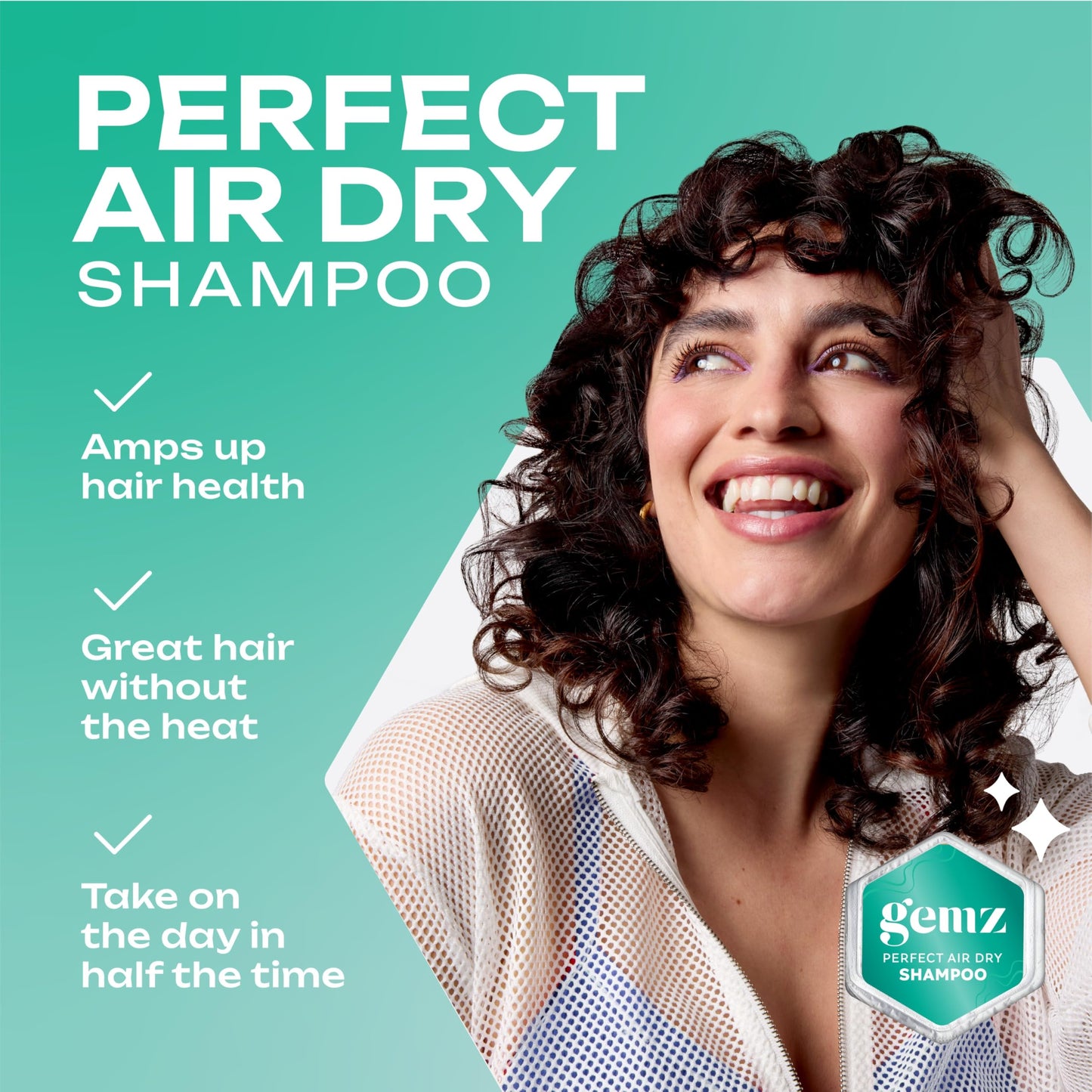 Gemz Shampoo & Conditioner Mini Variety Kit, Effortless Air Dry, Water-Activated Single-Dose Solid Hair Care, Shampoos and Conditioners Travel-Size Beauty & Personal Care gemz