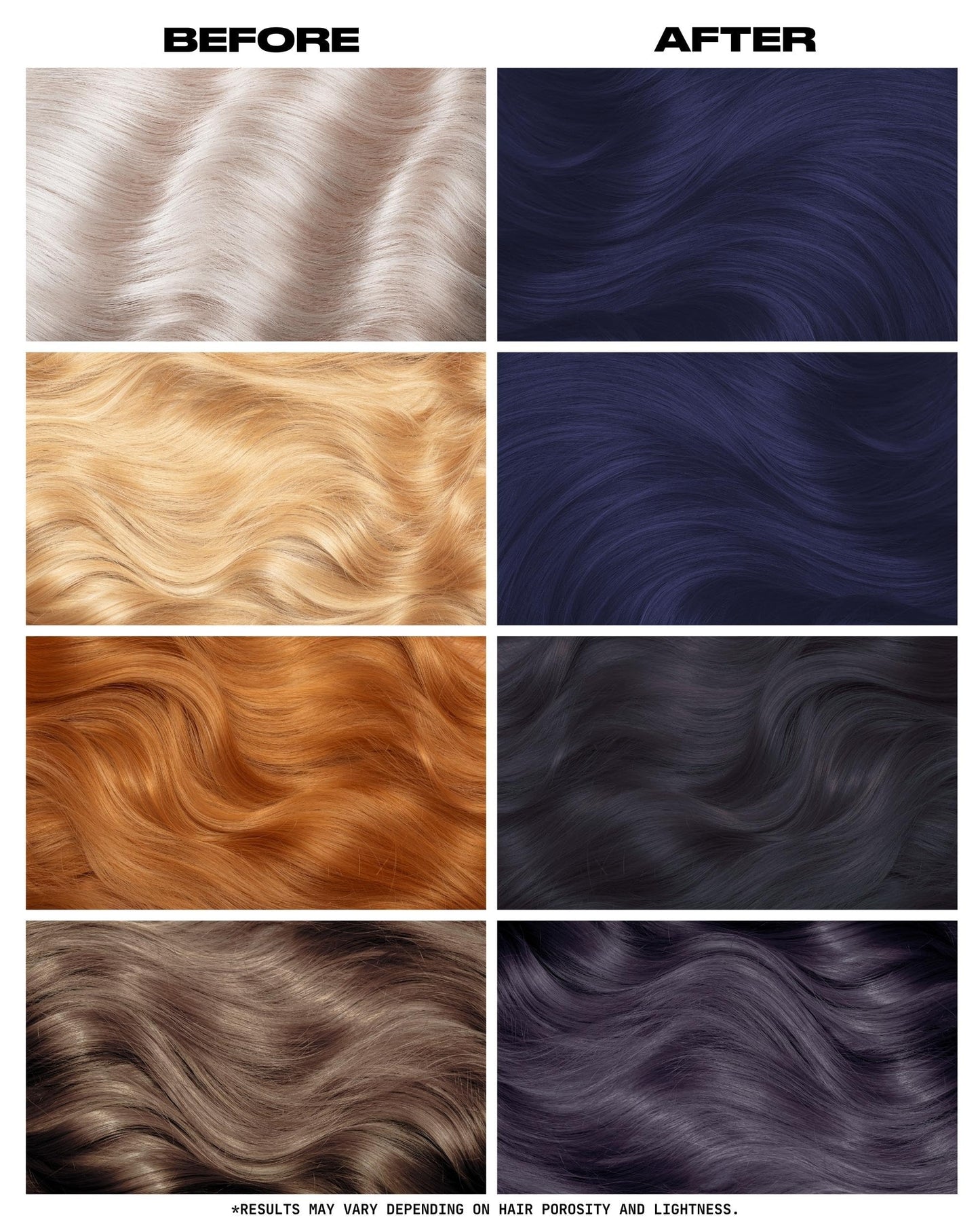 Lunar Tides Semi-Permanent Hair Color (43 colors) (Smokey Navy, 8 fl. oz.) Beauty & Personal Care Lunar Tides