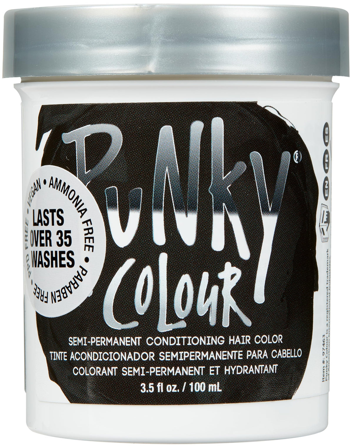 Punky Ebony Semi Permanent Hair Color - Vegan & Cruelty-Free Conditioning Hair Dye, Lasts Up to 35 Washes, 3.5 fl oz Beauty & Personal Care Punky