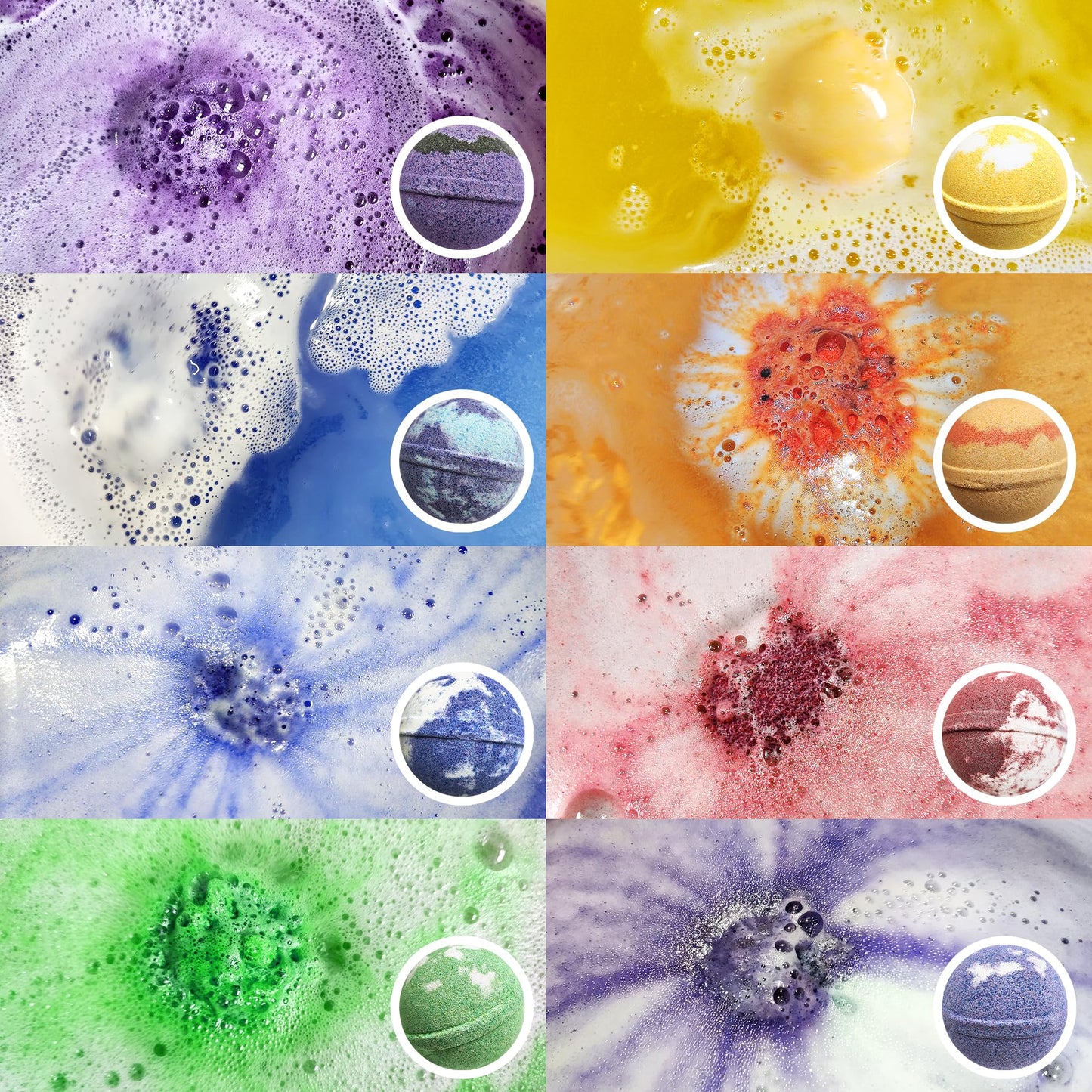 Chakra Healing Gemstones Bath Bombs. 15 Essential Oil Bath Bombs. Real Chakra Stones Bath Bombs for Adults. Perfect for Yoga Lovers. Meditation Beauty and Personal Care Rachelle Parker