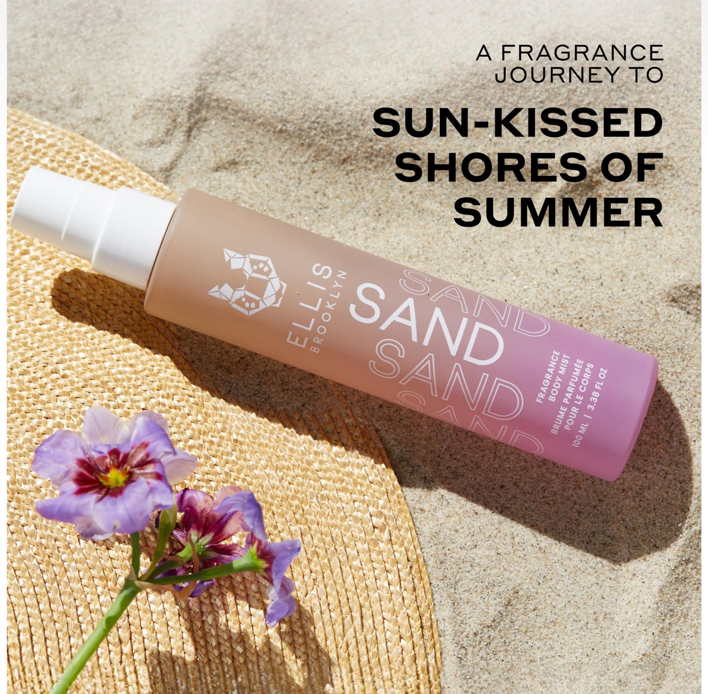 Ellis Brooklyn SAND Fragrance Mist - Gourmand Musk Perfume Mist with Italian Bergamot, Ginger Lily, & Vanilla Absolute, Vegan Perfume Made In The USA Beauty & Personal Care Ellis Brooklyn