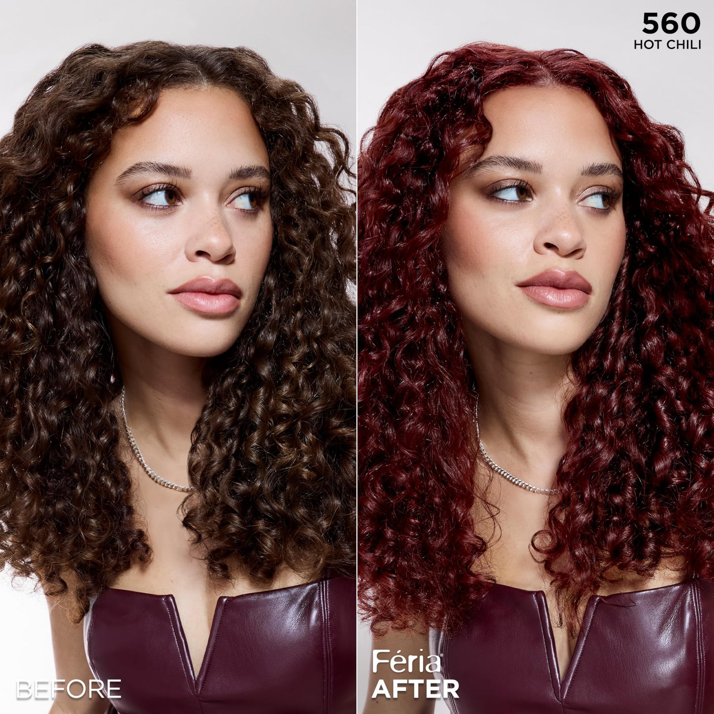 L'Oreal Paris Feria Multi-Faceted Shimmering Permanent Hair Color, High Intensity Hair Dye for 3X Highlights, 560 Hot Chili, 1 Kit Beauty & Personal Care L'Oreal Paris