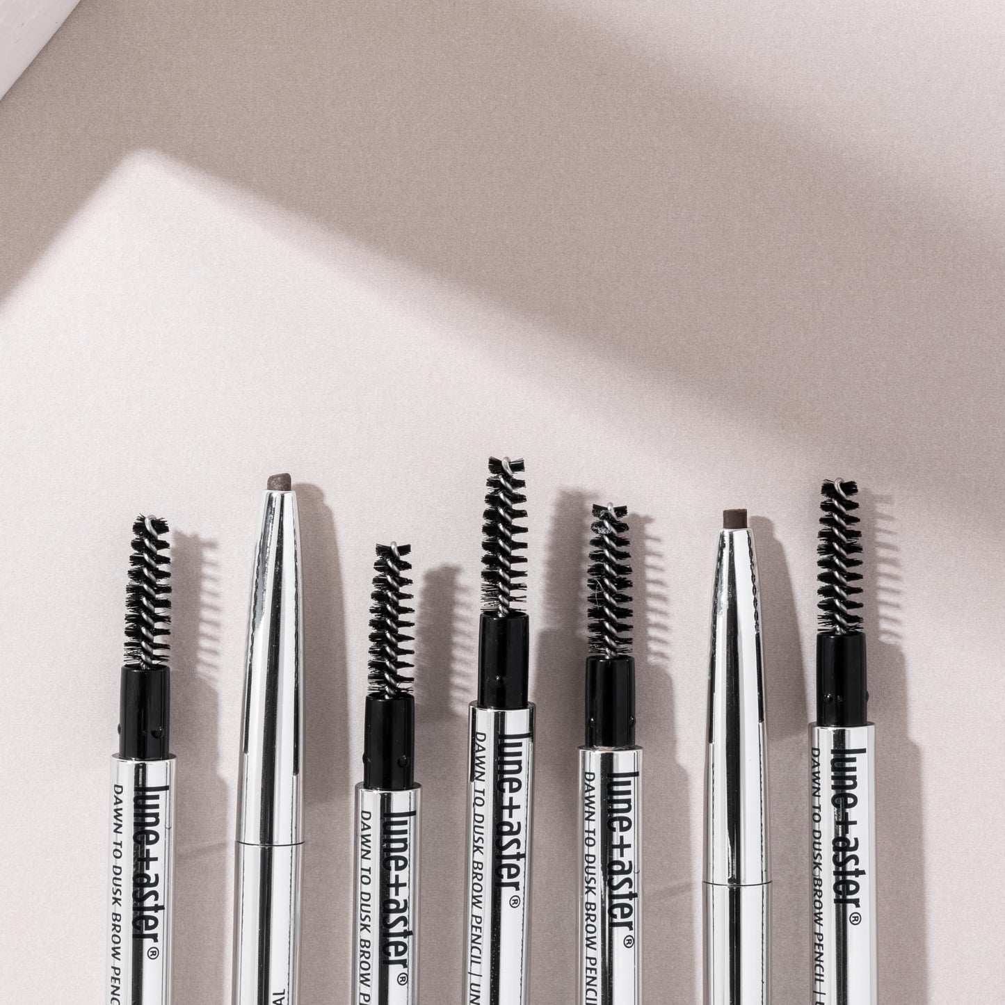 Lune+Aster Brow Pencil | Universal Eyebrow Pencil With Spoolie Brush. Longwear Formula. No Sharpening Required. Vegan & Gluten Free - Brown Beauty & Personal Care Lune+Aster
