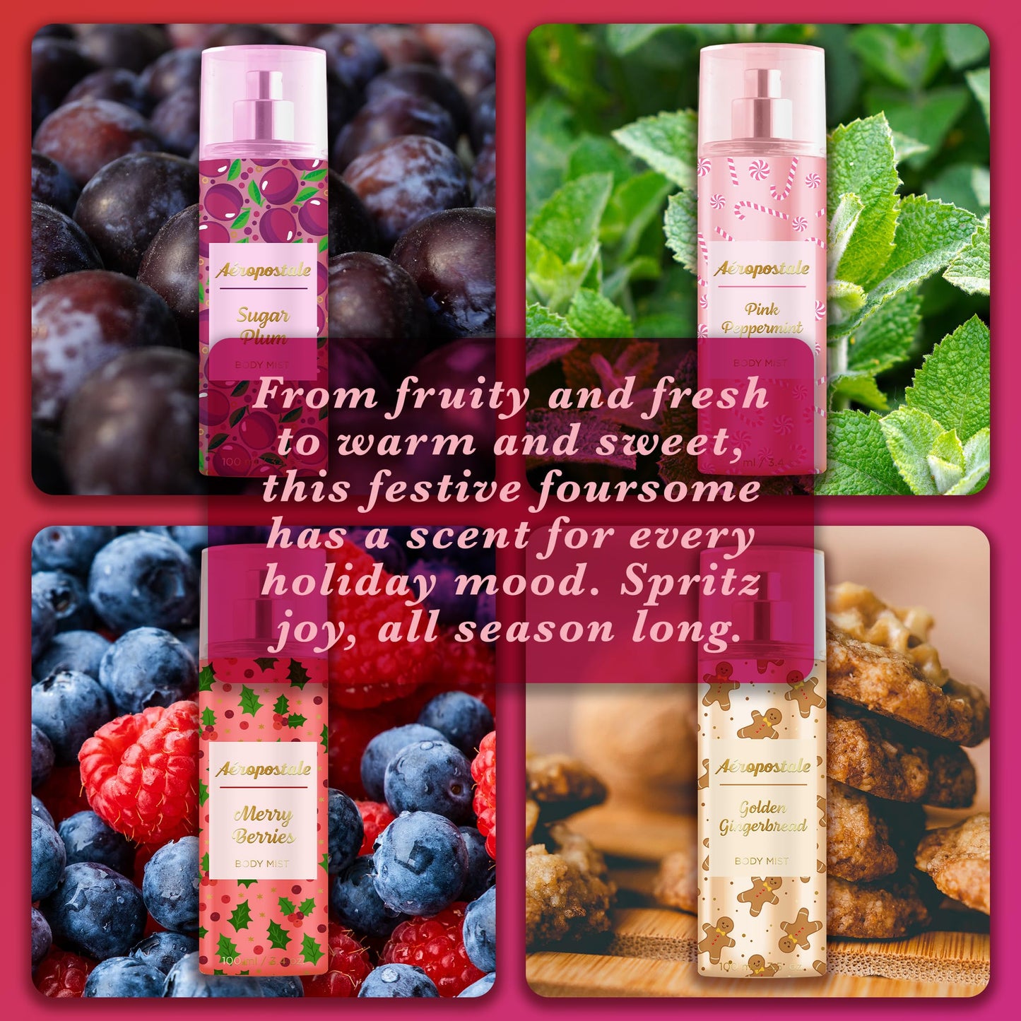Winter Wonders Body Mist Collection, 100ml/3.4 fl. oz., by Aeropostale Beauty & Personal Care AEROPOSTALE