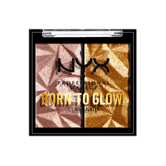 NYX PROFESSIONAL MAKEUP Born To Glow Icy Highlighter Duo - Rock Candy Beauty & Personal Care NYX PROFESSIONAL MAKEUP
