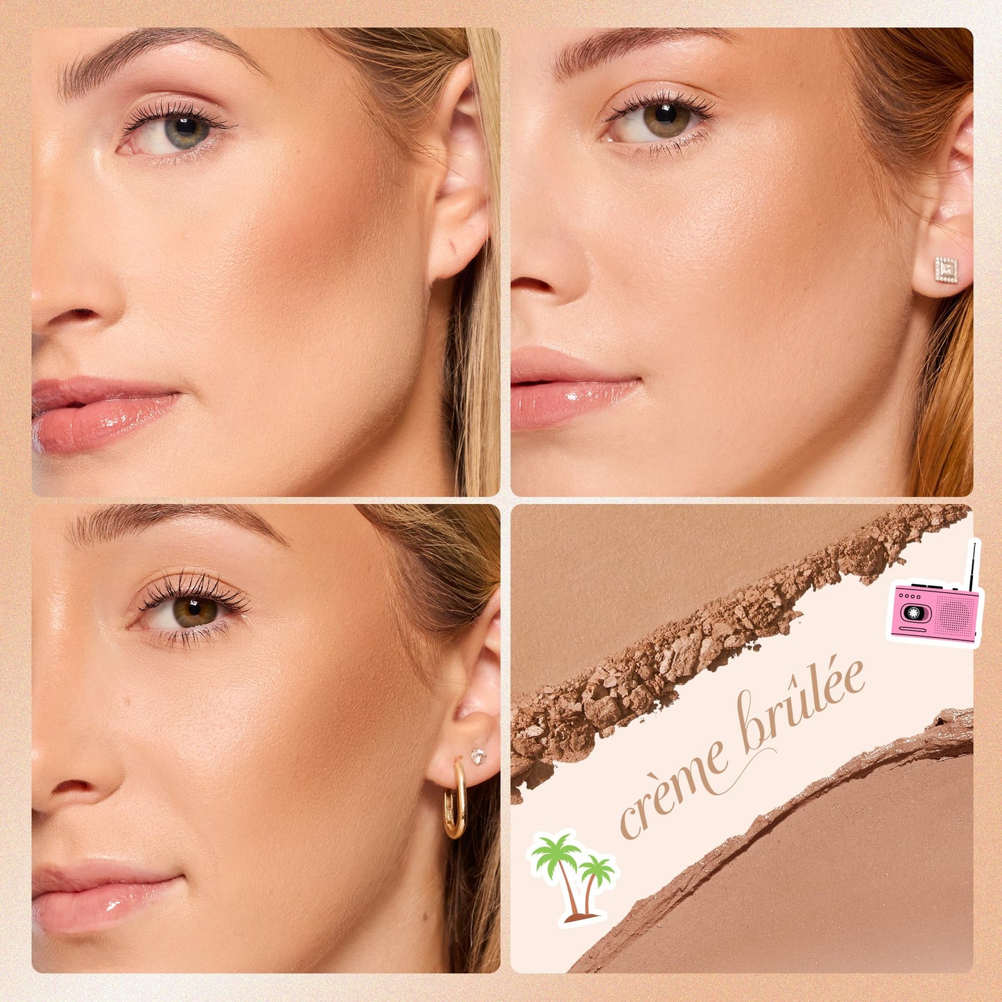 tarte macaron sculpt & bronze duo - 2-in-1 Cream + Baked Powder Bronzer, Contour Powder Face Makeup, Peptides and Hyaluronic Acid Hydrates & Plumps Beauty & Personal Care tarte