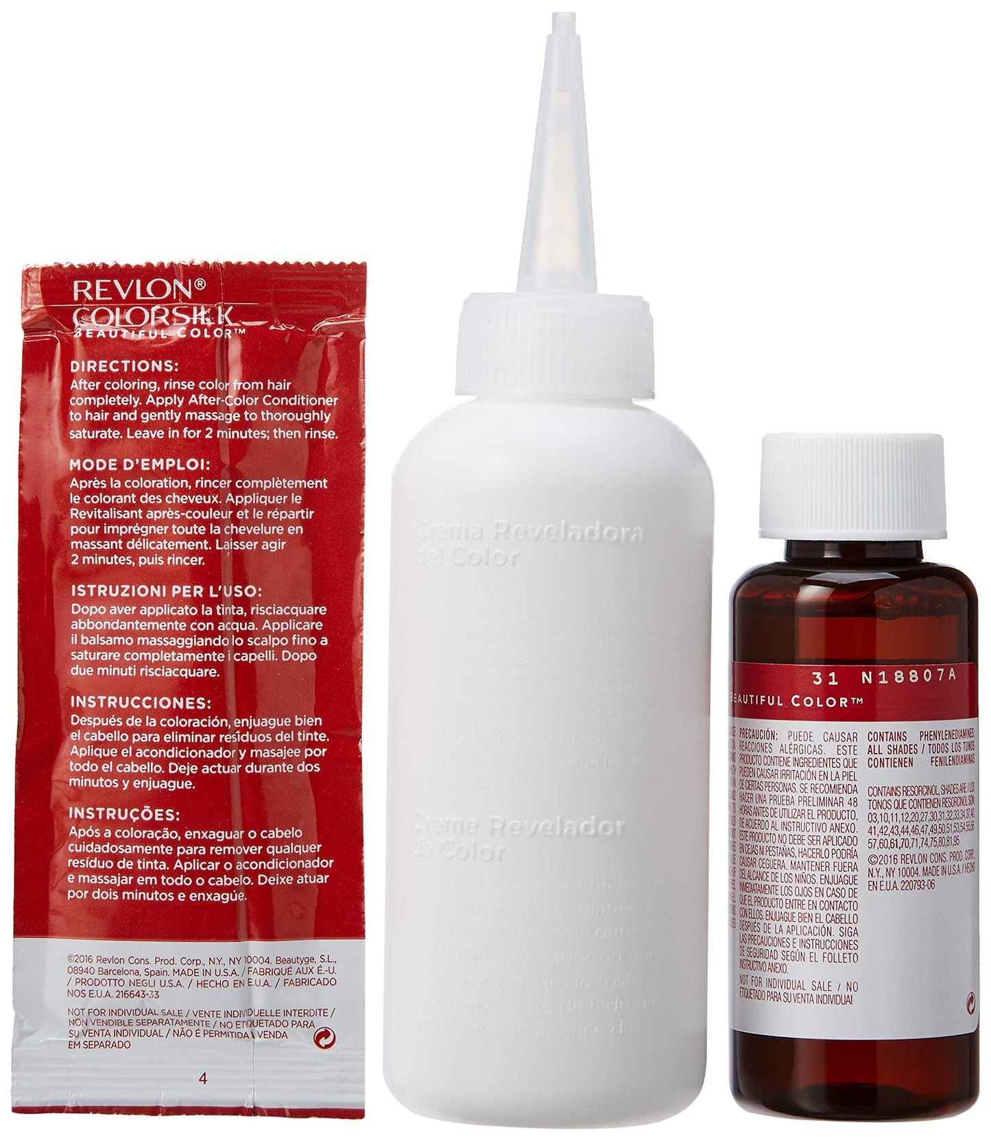 Revlon ColorSilk Haircolor, Dark Auburn, 4.40 Total Ounces (Pack of 3) Beauty & Personal Care REVLON