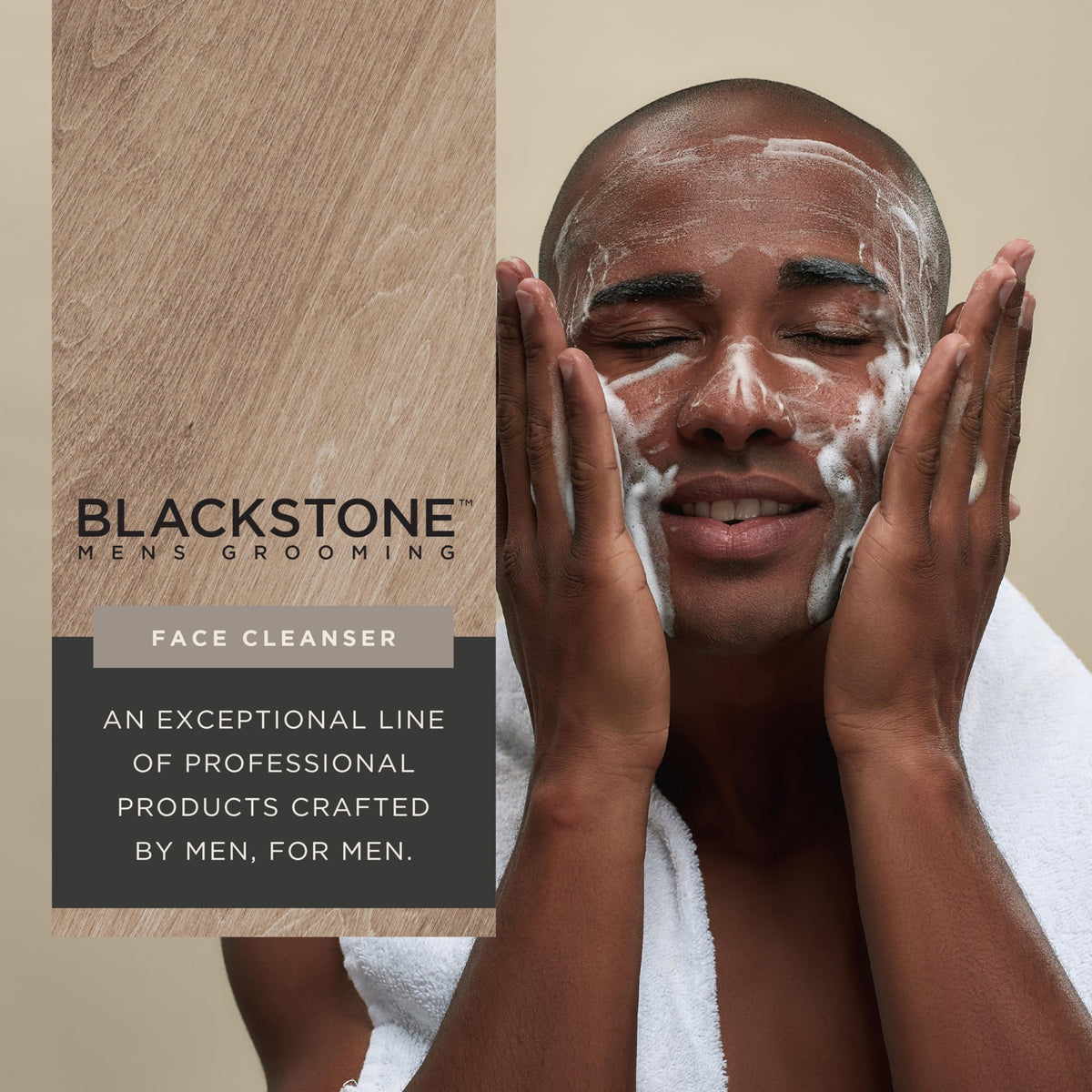 Blackstone Men's Grooming Daily Face Cleanser - Deep Cleanse & Nourish with Hyaluronic Acid, Aloe Vera and Vitamin E | Hydrate - Sea & Surf (6 Fl Oz) Beauty & Personal Care Blackstone