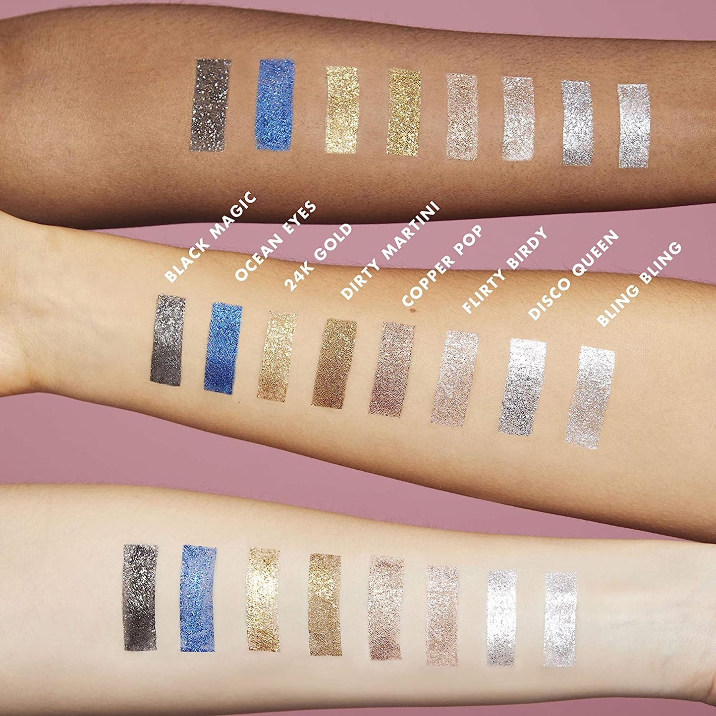 e.l.f. Liquid Glitter Eyeshadow, Long Lasting, Quick-Drying, Opaque, Gel-Based Formula, Creates High-Impact, Multi-Dimensional Eye Looks, 0.1 Fl Oz Beauty & Personal Care e.l.f.