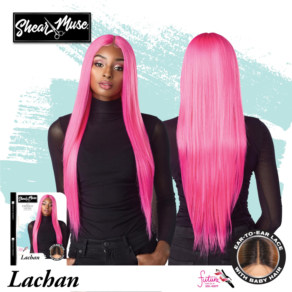 Sensationnel Shear Muse LaceWig-Lachan, NEONLIME