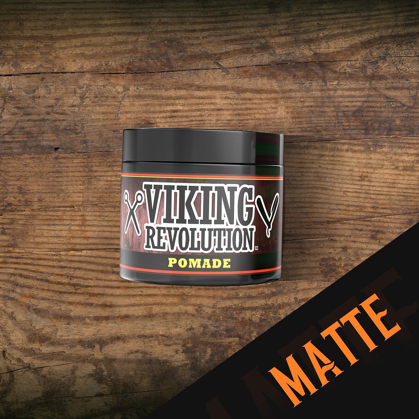 Viking Revolution Hair Pomade for Men (New Formula) - Medium Hold and Matte Shine Free for Classic Look 4oz - Water Based & Easy to Wash Out Beauty & Personal Care Viking Revolution