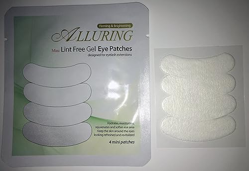 Alluring Mini Under Gel Eye Pads Lint Free for Eyelash Extensions (QTY:20 pairs (10 pouches)) Beauty & Personal Care Alluring