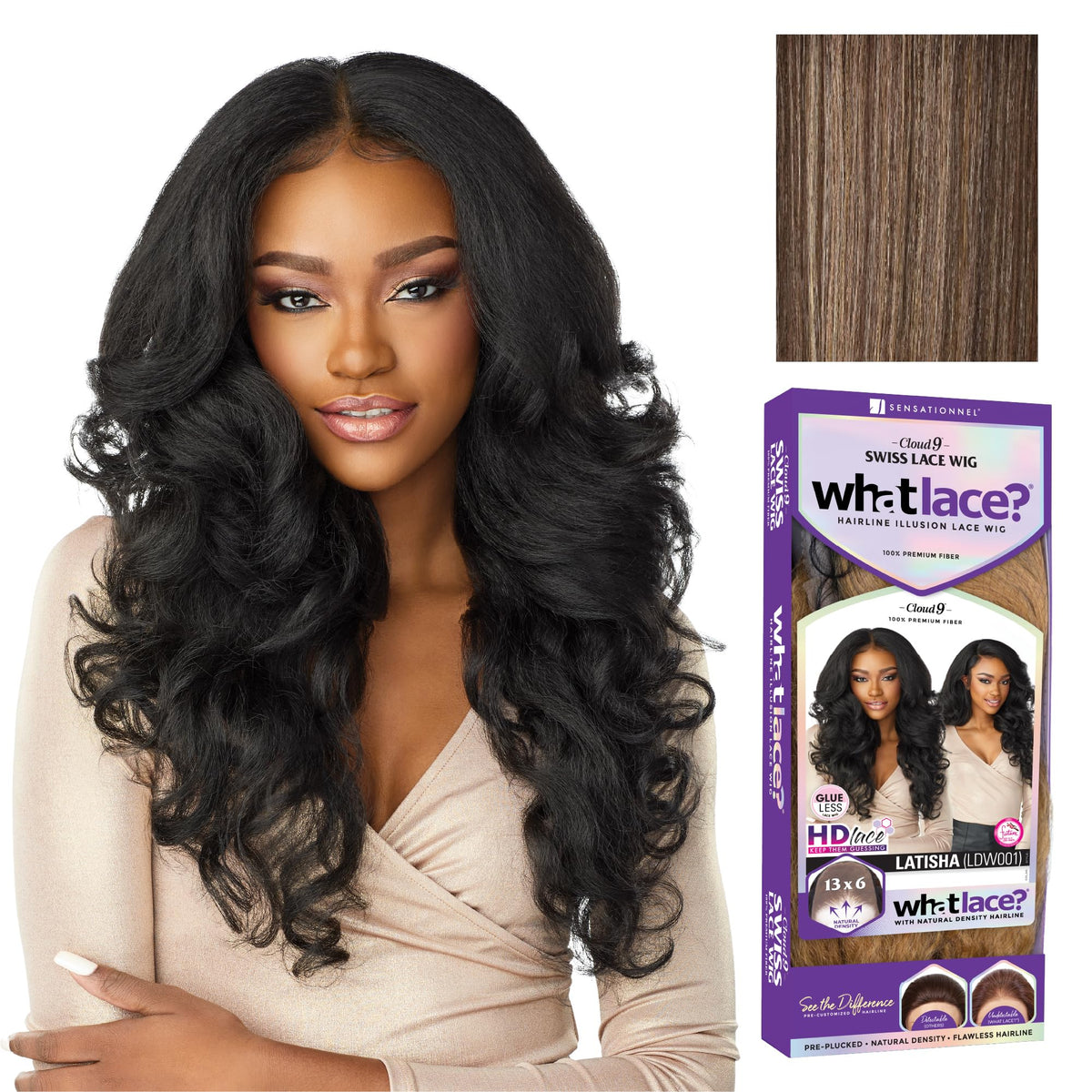 Sensationnel What Lace 13x6 Wig-Latisha, FLAMBOYAGEMOCHA