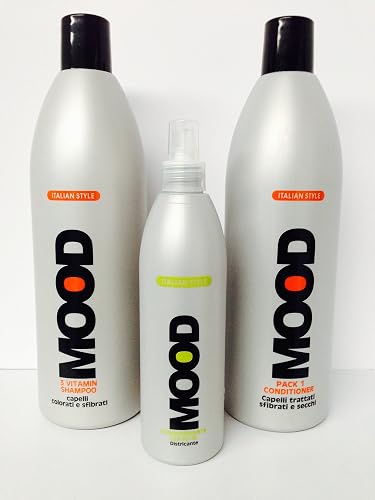 Elgon Mood 3 Vitamin Shampoo 33.8 Oz, Pack 1 Conditioner 33.8 Oz and Leave-in 10.1 Oz Beauty & Personal Care Elgon