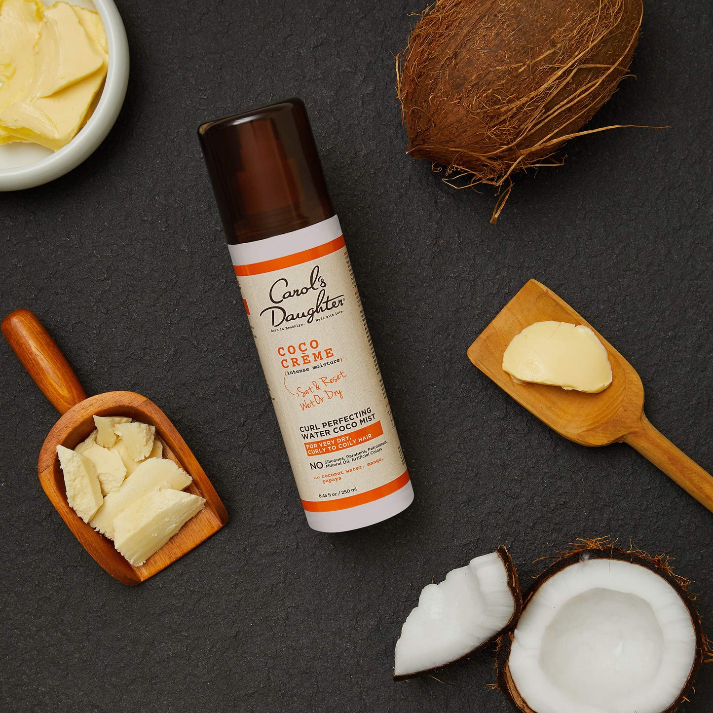 Carol's Daughter Coco Creme Curl Perfecting Water Mist 8.4oz – Coconut Water Curl Refresher & Activator, Silicone & Paraben Free, Very Dry Curly Hair Beauty & Personal Care L'Oreal Paris