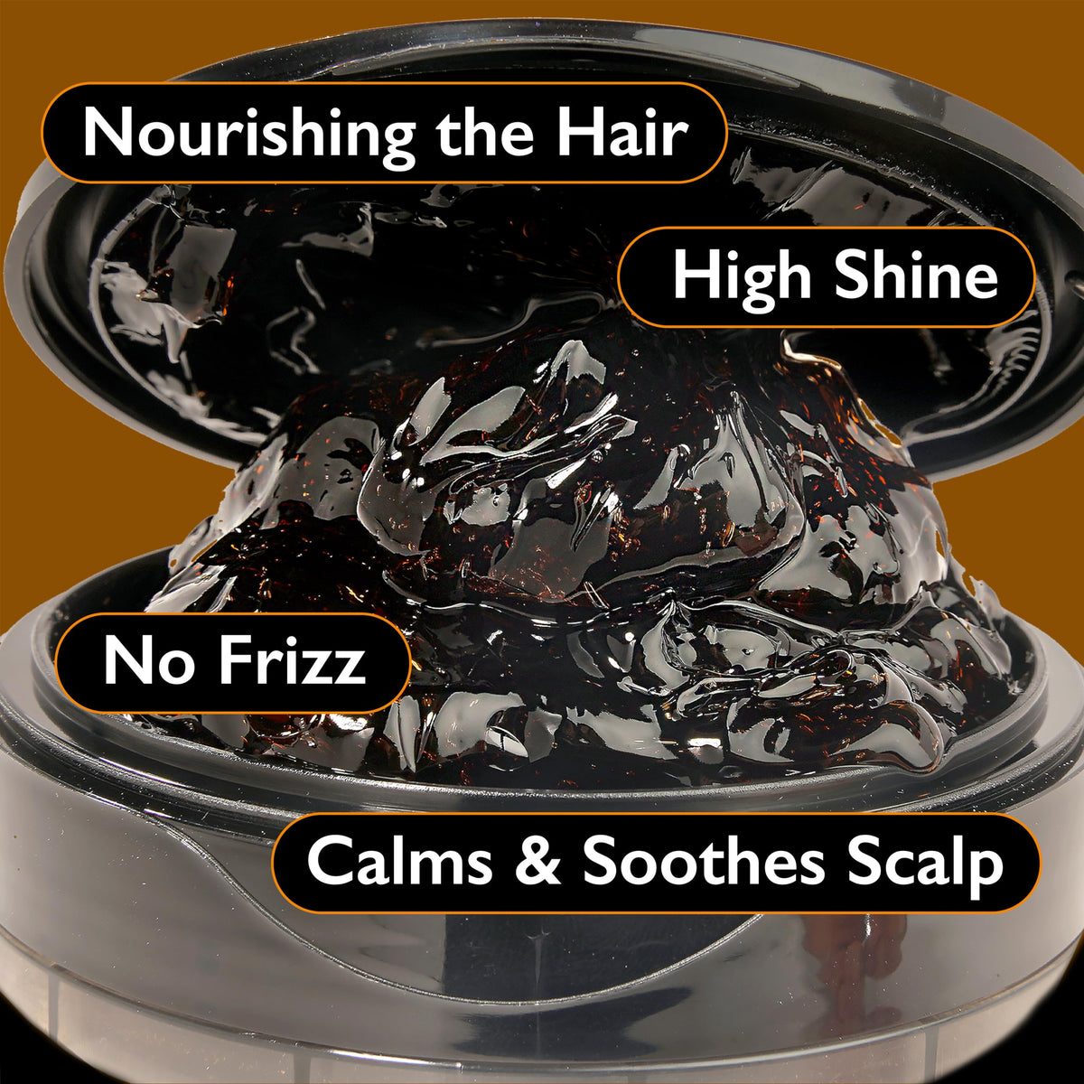 EBIN NEW YORK Melt'n Styling Gel Keratin and Black Castor Oil 82oz - Gives High Shine and Provides a Soothing and Calming Effect, Strong Hold Styling,