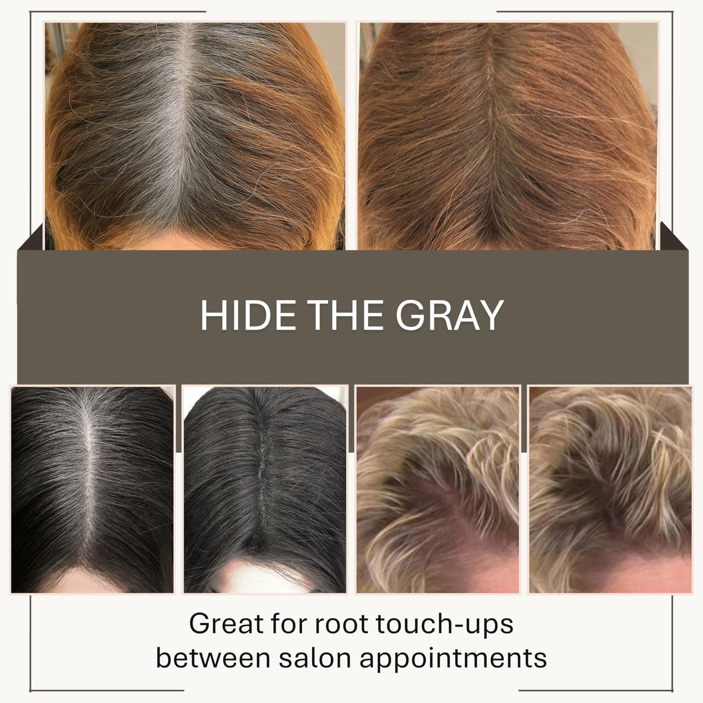 Joan Rivers Great Hair Day Root Touch Up Powder - Fill-in Powder for Thicker, Fuller Looking Hair (Salt Pepper) Beauty & Personal Care Joan Rivers Beauty