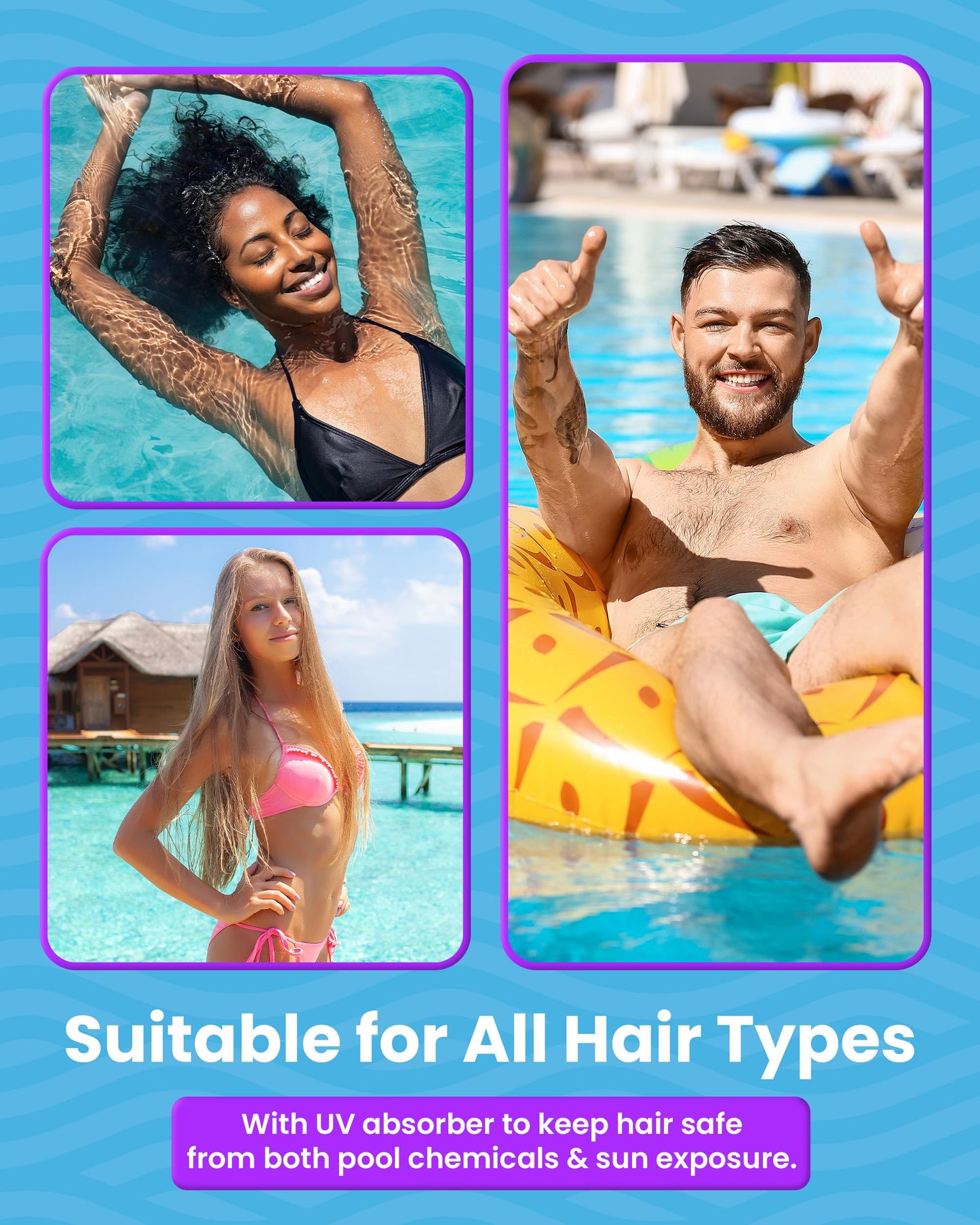 Reflect H?O Swim Shampoo - Sulfate-Free Copper & Chlorine Hair Protection with Keratin, Vitamin E & B5 for Green Hair & Fading - Chlorine Removal Beauty & Personal Care Reflect Sports