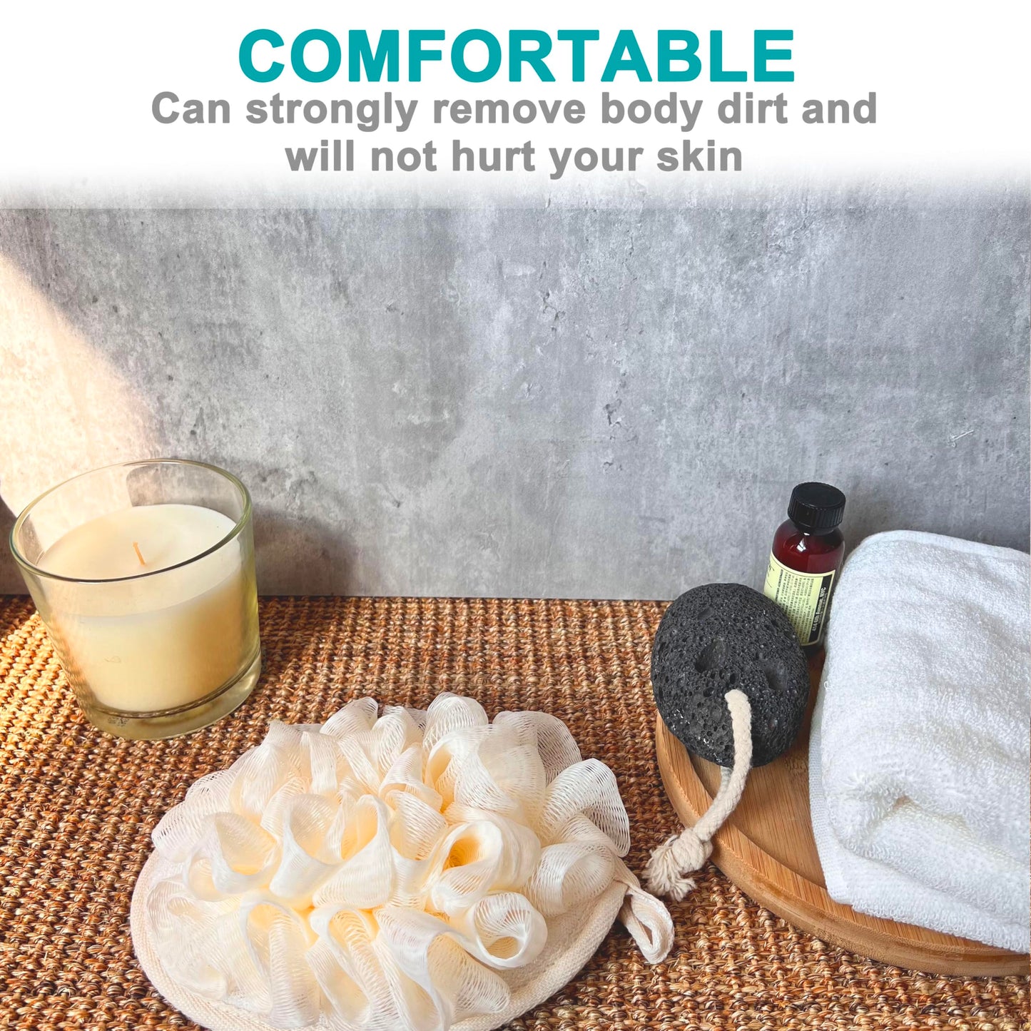 2 Pack Exfoliating Body Spa Bath Mitt for Men & Women - Loofah Sponge Brushes Pouf Bath Mesh Brush - Shower Scrubber Remove Dead Skin 5×7inchs Beauty & Personal Care Mr.Cui'shop